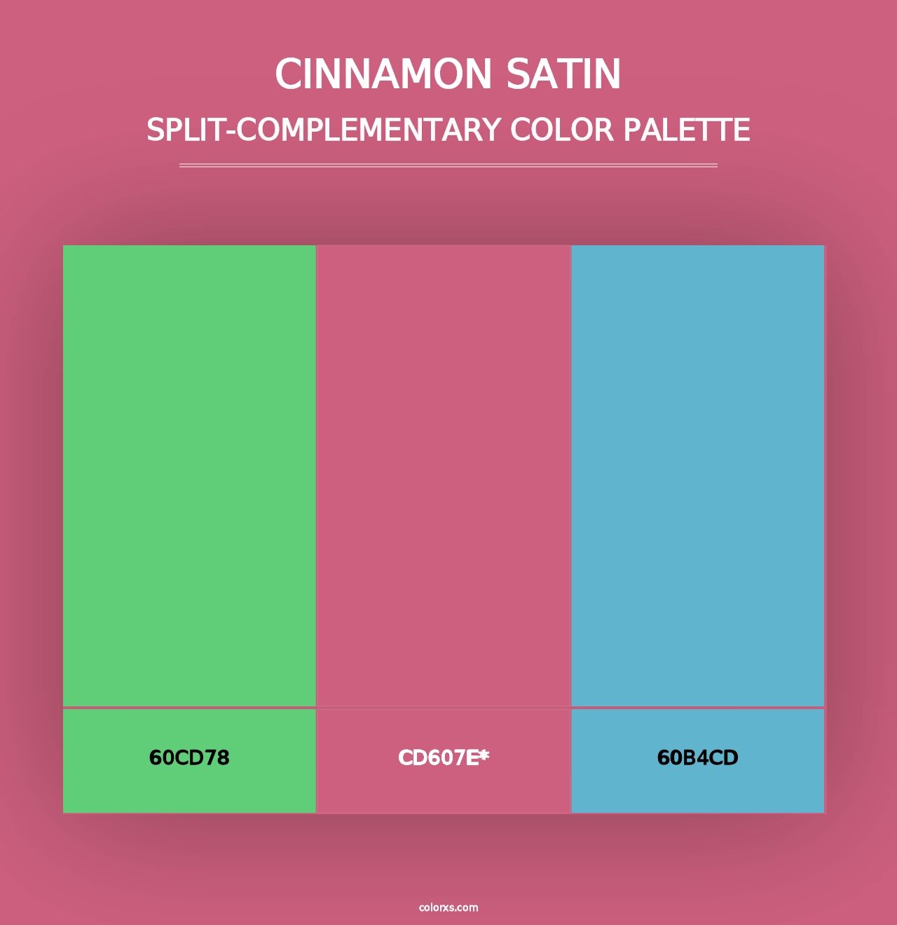 Cinnamon Satin - Split-Complementary Color Palette