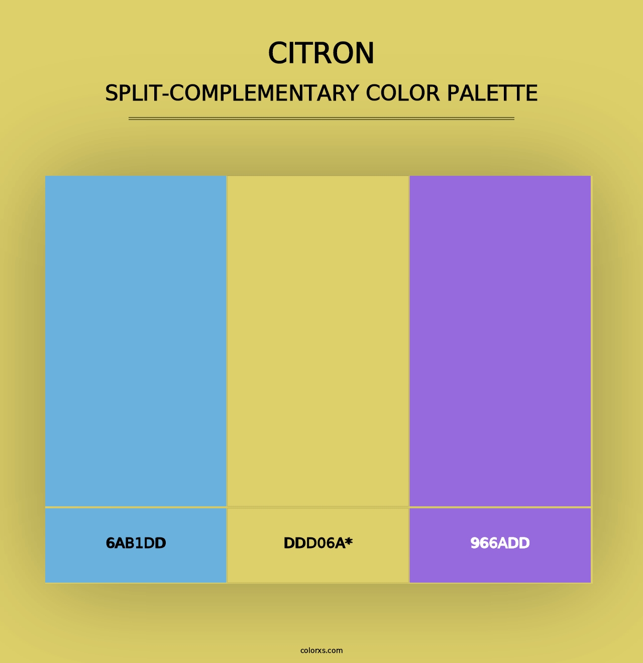 Citron - Split-Complementary Color Palette