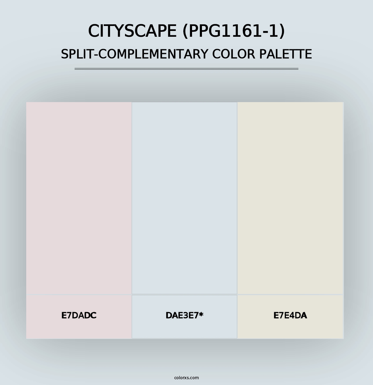 Cityscape (PPG1161-1) - Split-Complementary Color Palette