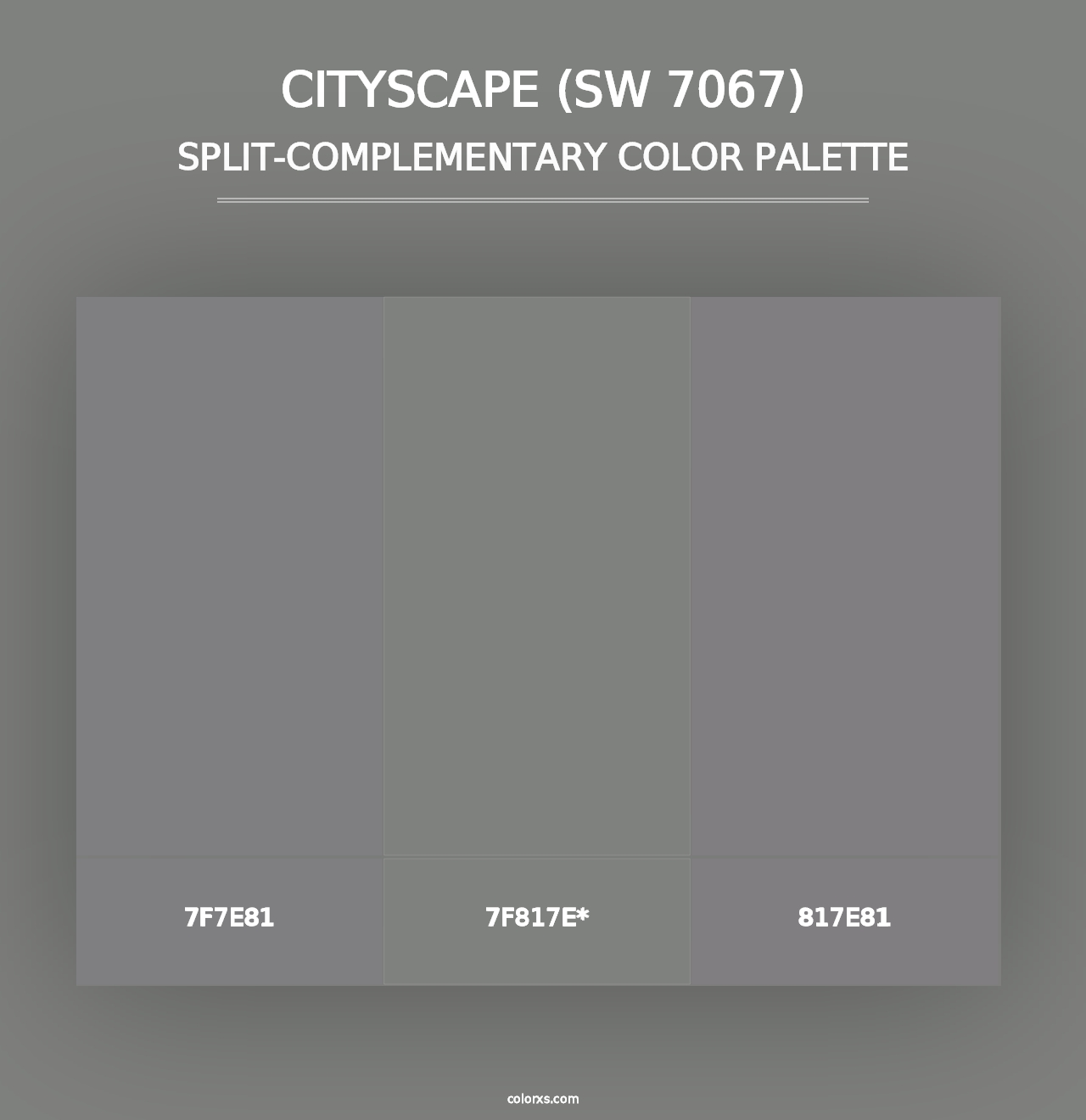 Cityscape (SW 7067) - Split-Complementary Color Palette