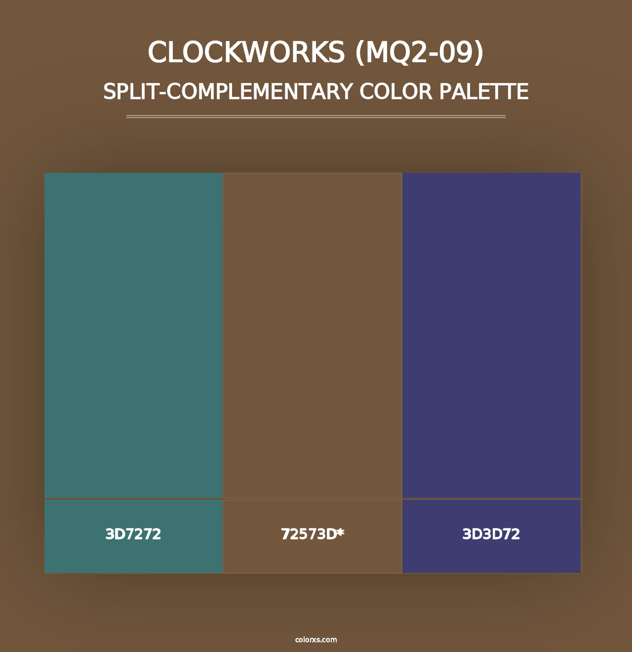 Clockworks (MQ2-09) - Split-Complementary Color Palette