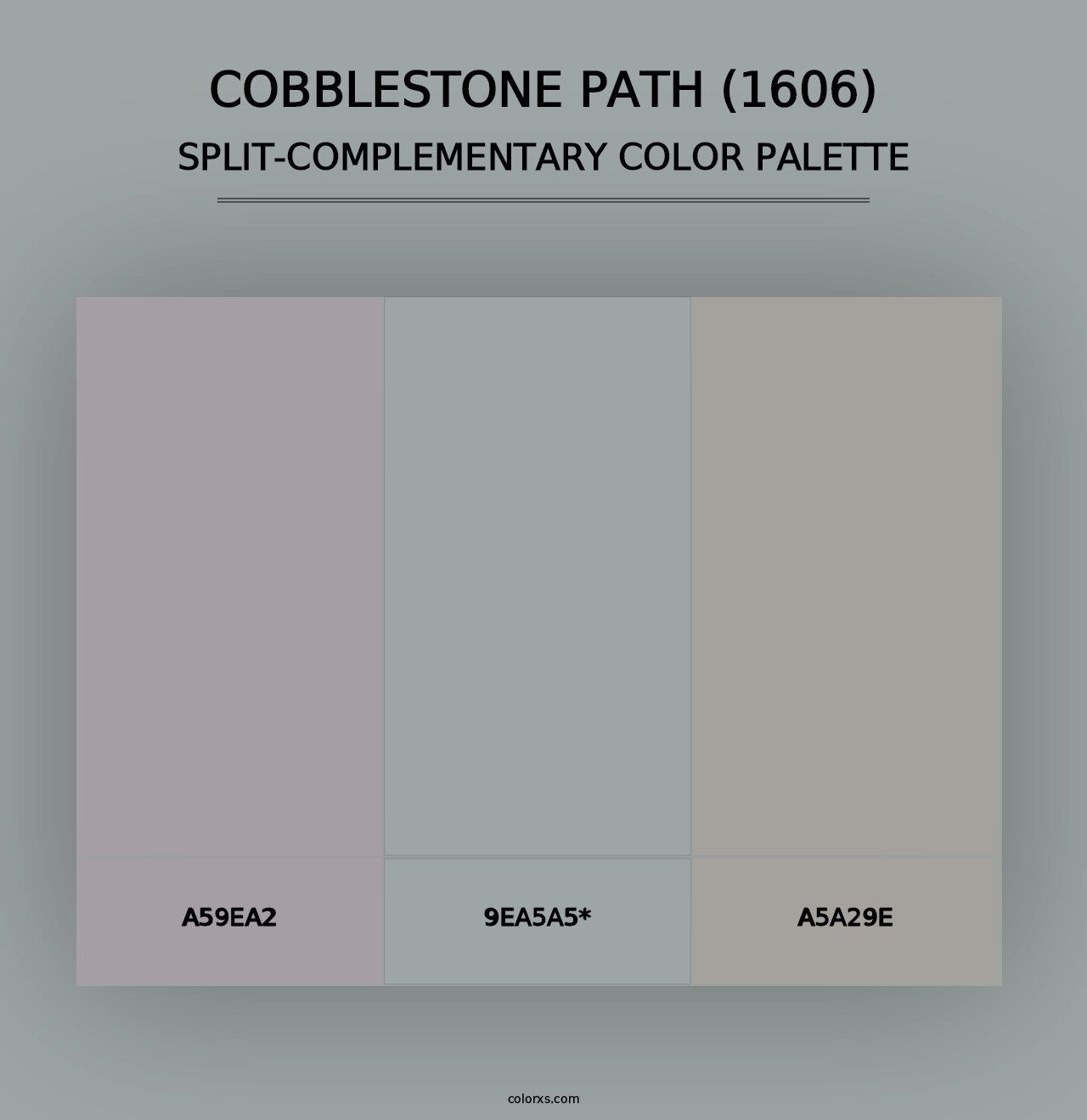 Cobblestone Path (1606) - Split-Complementary Color Palette