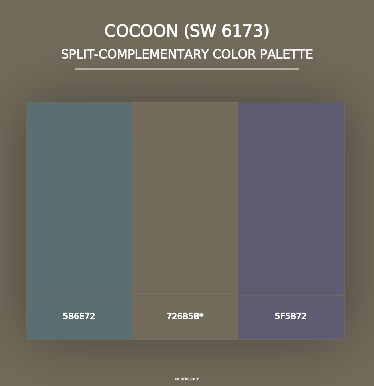 Cocoon (SW 6173) - Split-Complementary Color Palette