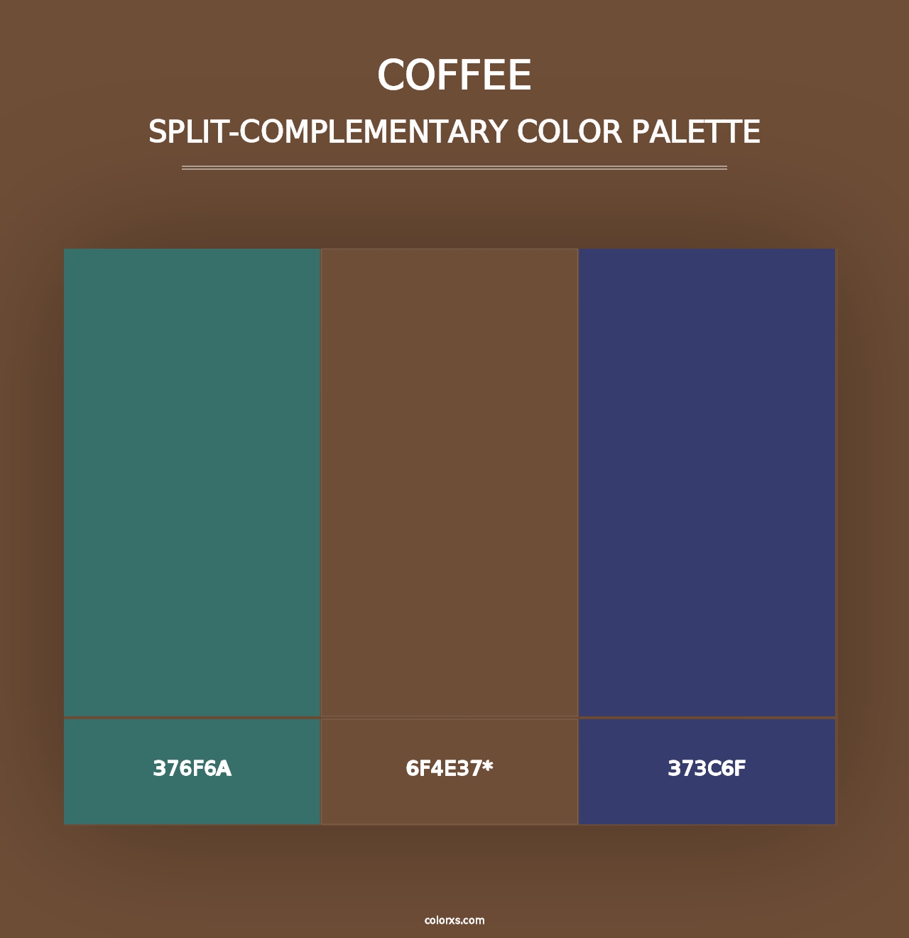 Coffee - Split-Complementary Color Palette