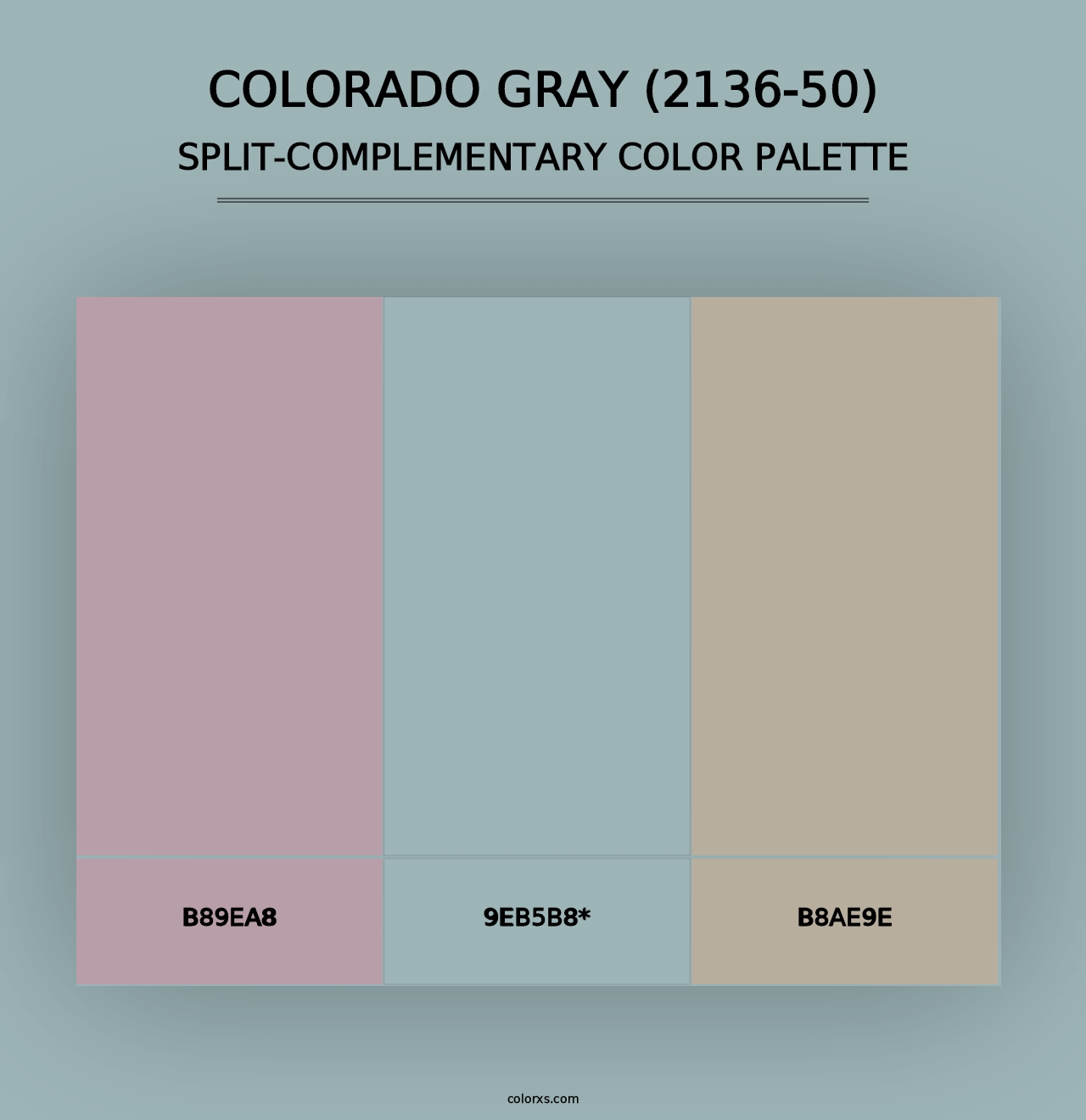 Colorado Gray (2136-50) - Split-Complementary Color Palette