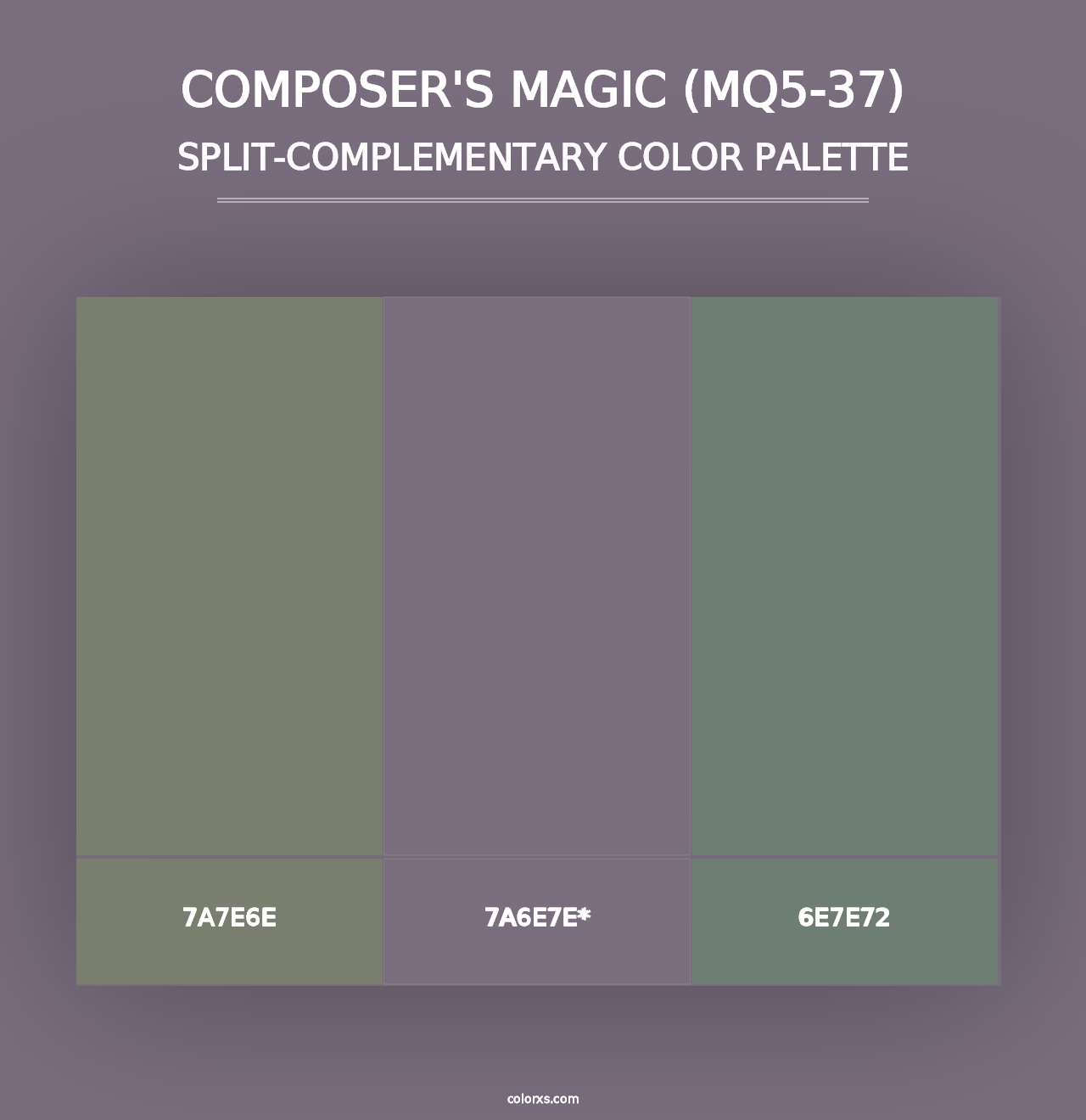 Composer'S Magic (MQ5-37) - Split-Complementary Color Palette