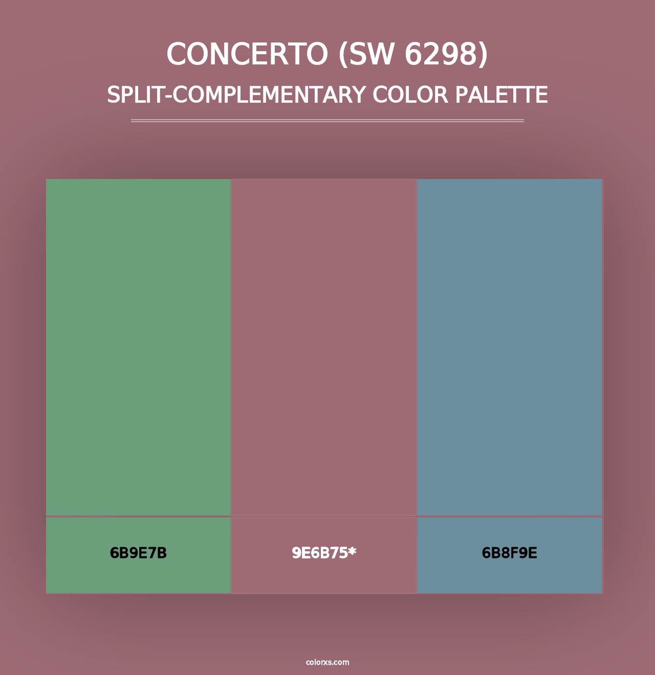 Concerto (SW 6298) - Split-Complementary Color Palette