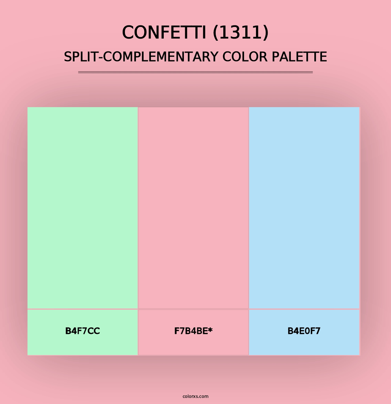 Confetti (1311) - Split-Complementary Color Palette