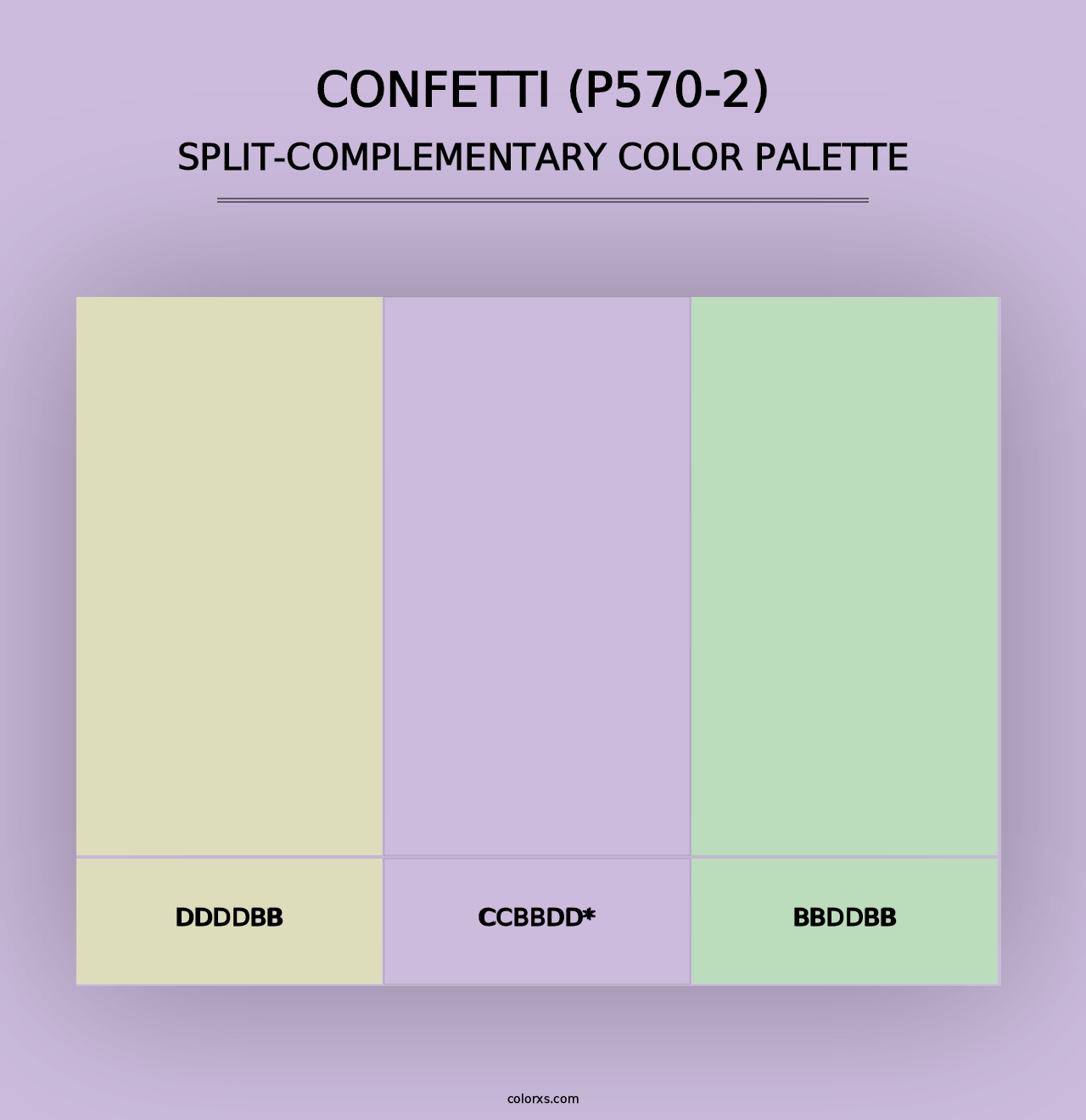 Confetti (P570-2) - Split-Complementary Color Palette