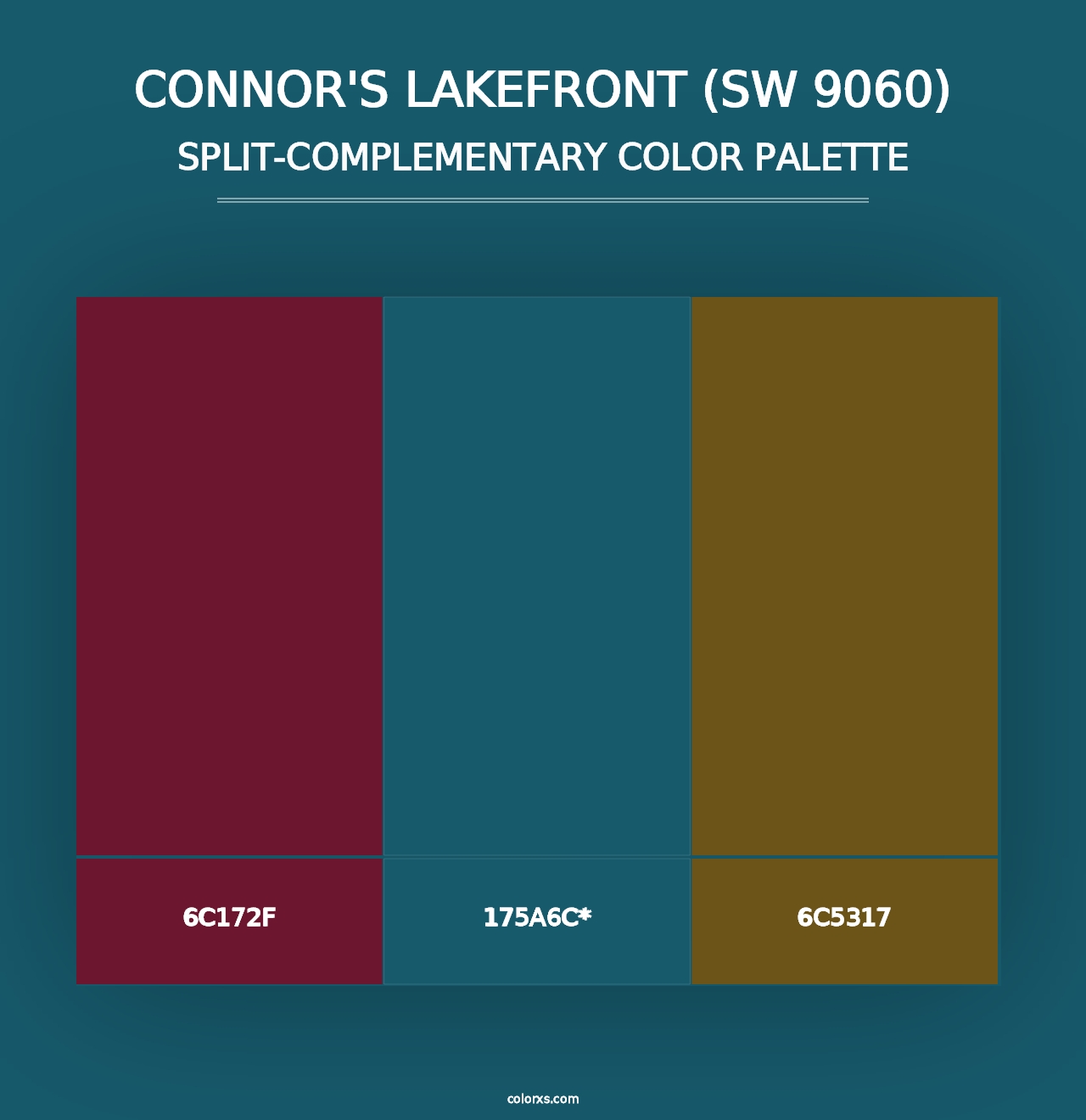 Connor's Lakefront (SW 9060) - Split-Complementary Color Palette