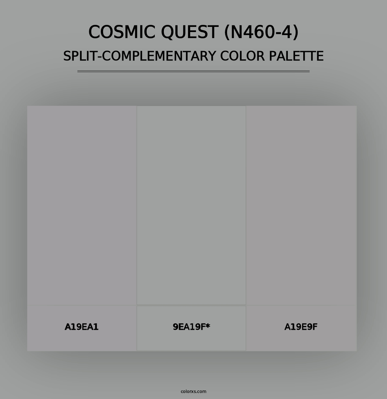 Cosmic Quest (N460-4) - Split-Complementary Color Palette