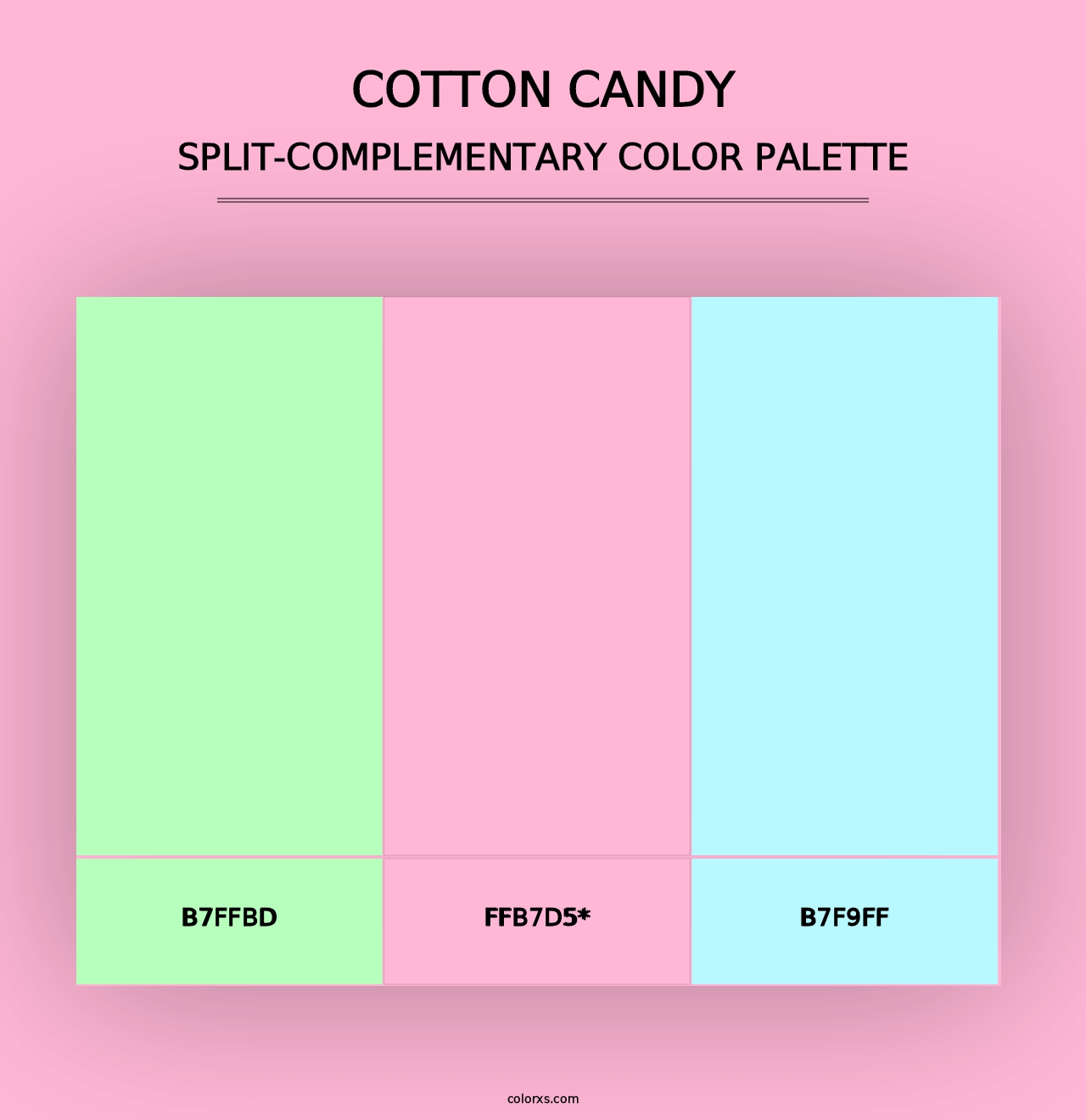 Cotton Candy - Split-Complementary Color Palette