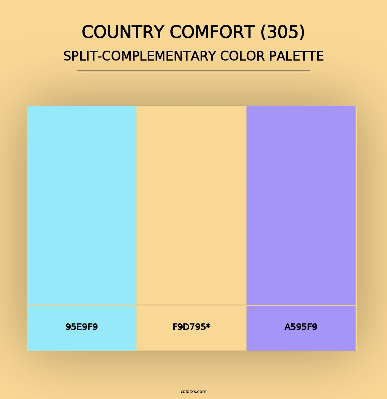 Country Comfort (305) - Split-Complementary Color Palette