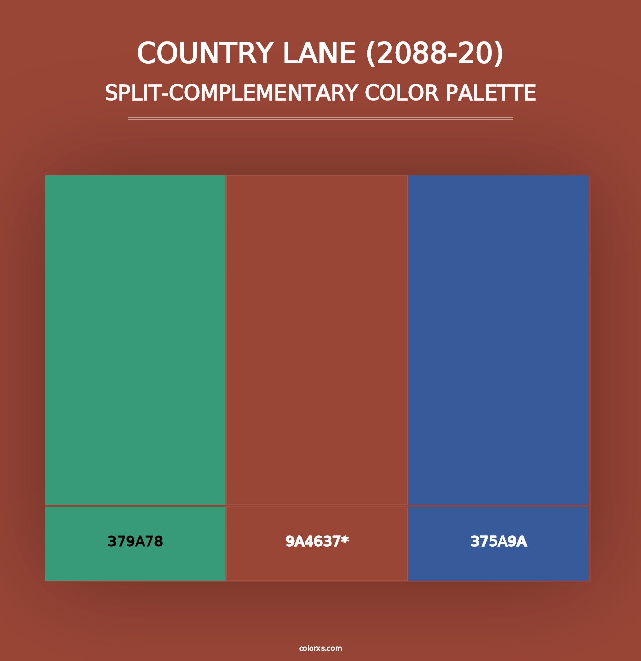 Country Lane (2088-20) - Split-Complementary Color Palette