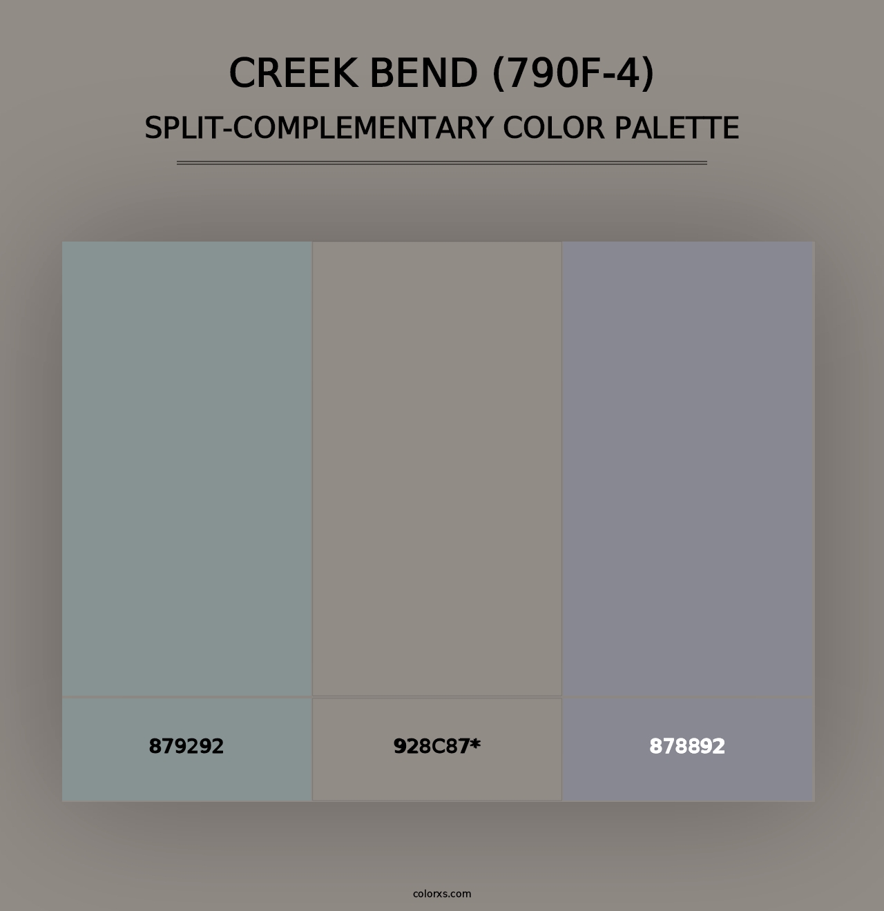 Creek Bend (790F-4) - Split-Complementary Color Palette