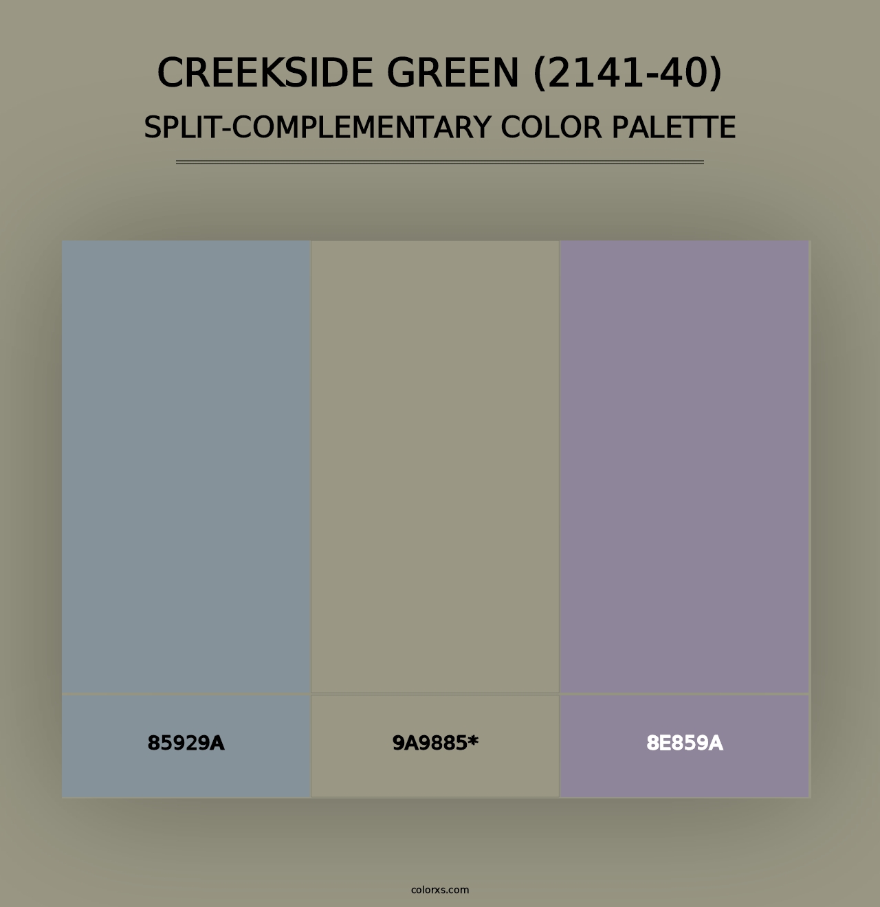 Creekside Green (2141-40) - Split-Complementary Color Palette