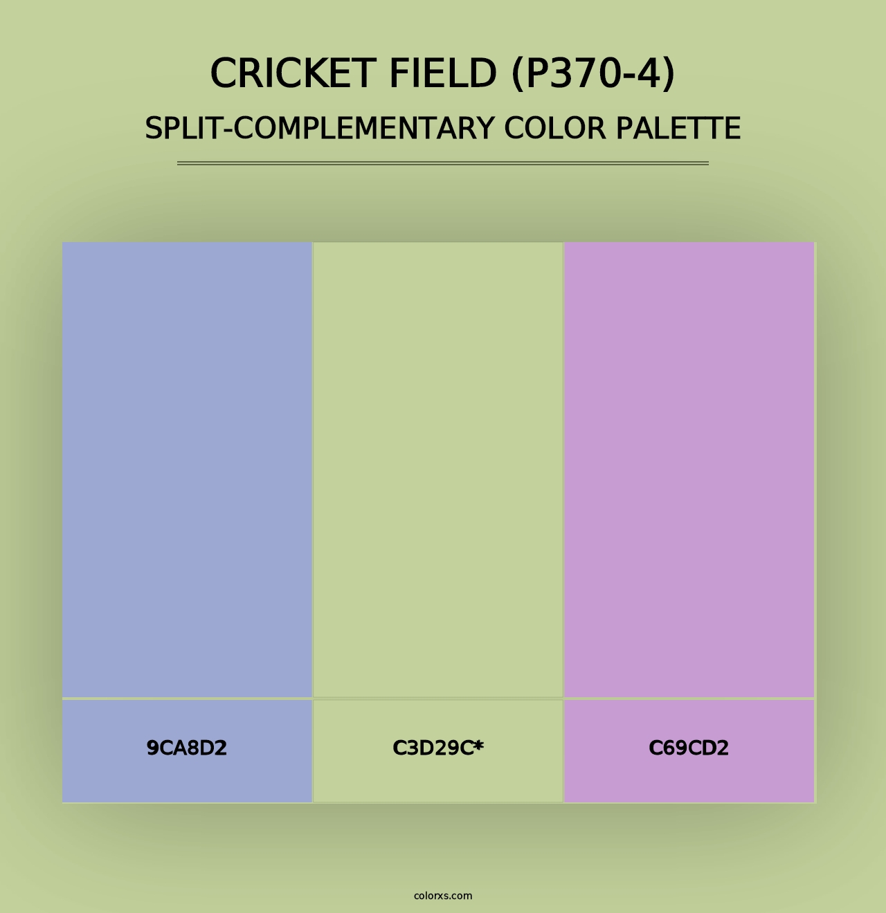 Cricket Field (P370-4) - Split-Complementary Color Palette