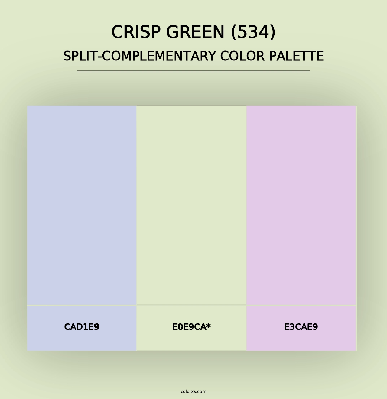 Crisp Green (534) - Split-Complementary Color Palette