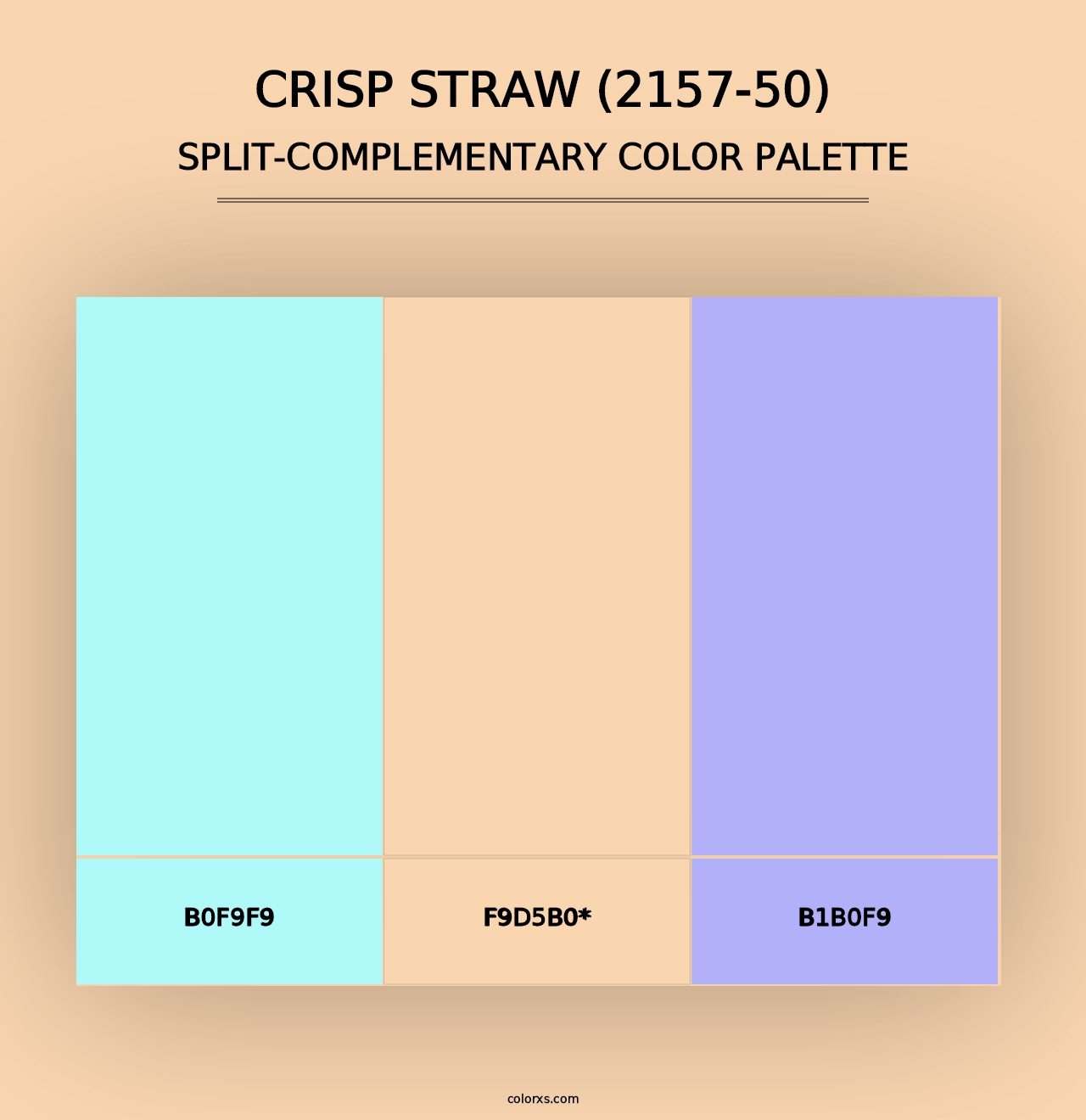 Crisp Straw (2157-50) - Split-Complementary Color Palette