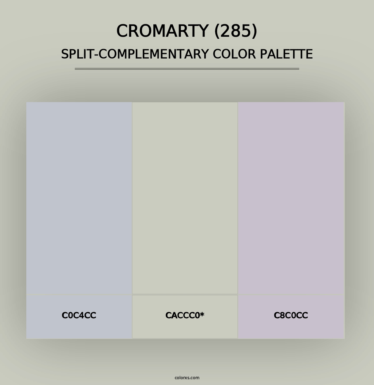 Cromarty (285) - Split-Complementary Color Palette