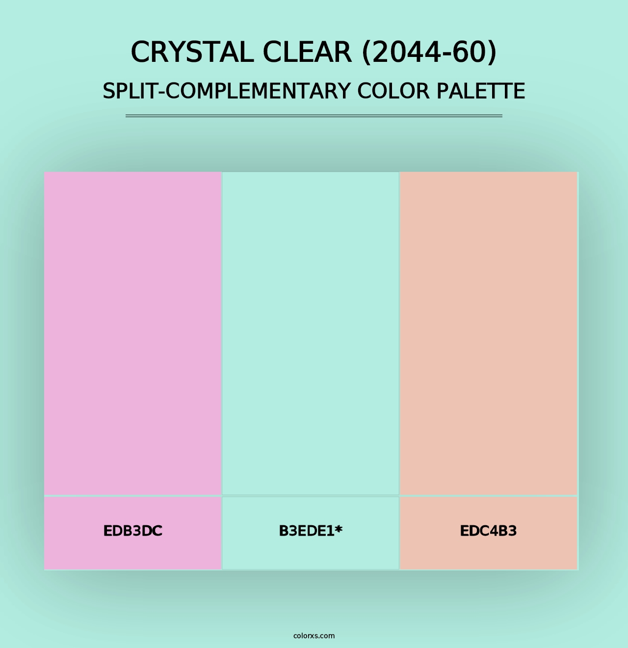 Crystal Clear (2044-60) - Split-Complementary Color Palette