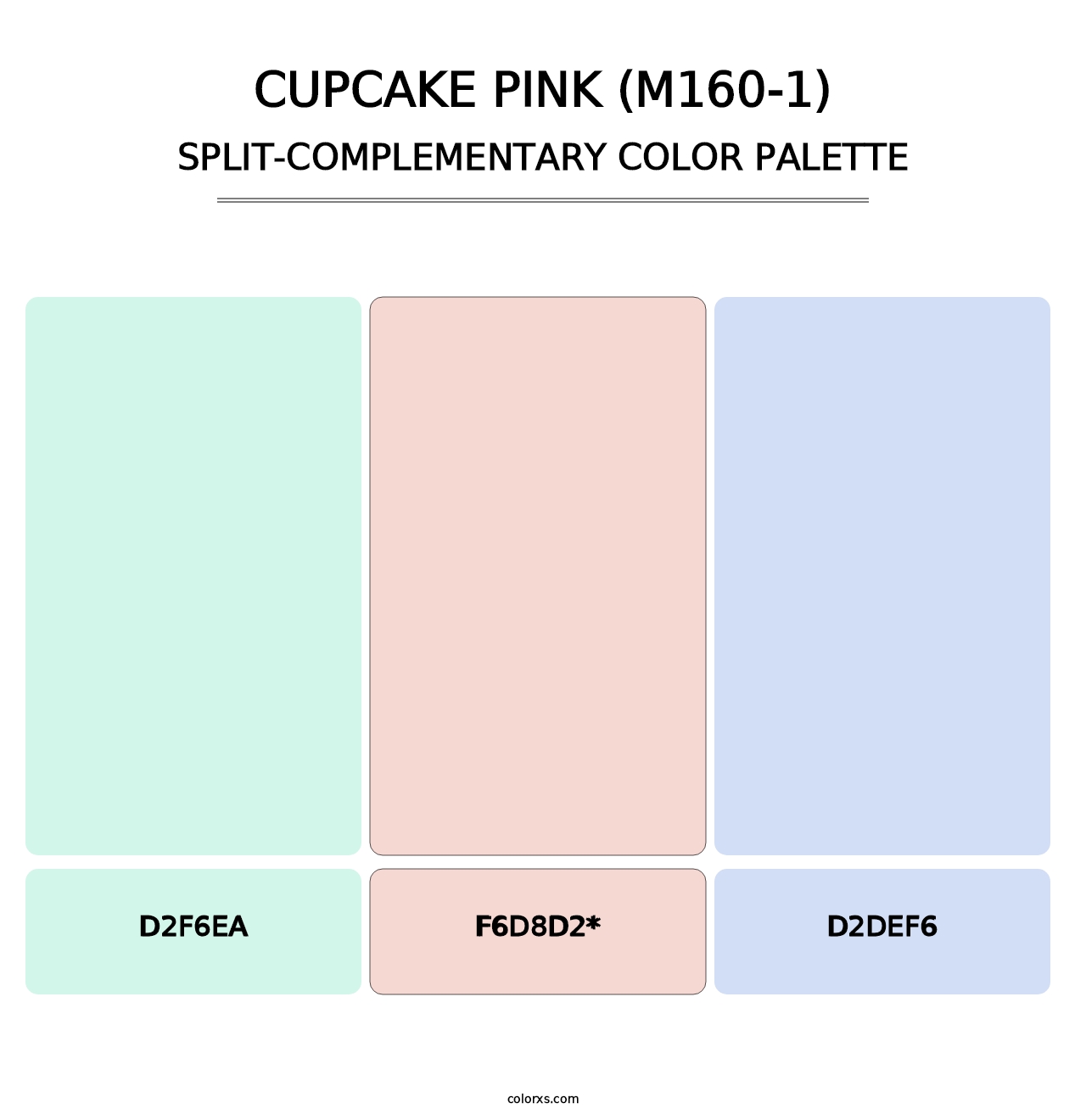 Cupcake Pink (M160-1) - Split-Complementary Color Palette