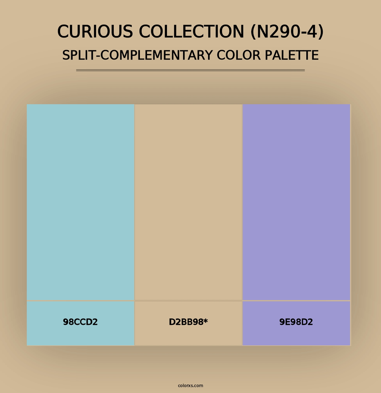 Curious Collection (N290-4) - Split-Complementary Color Palette