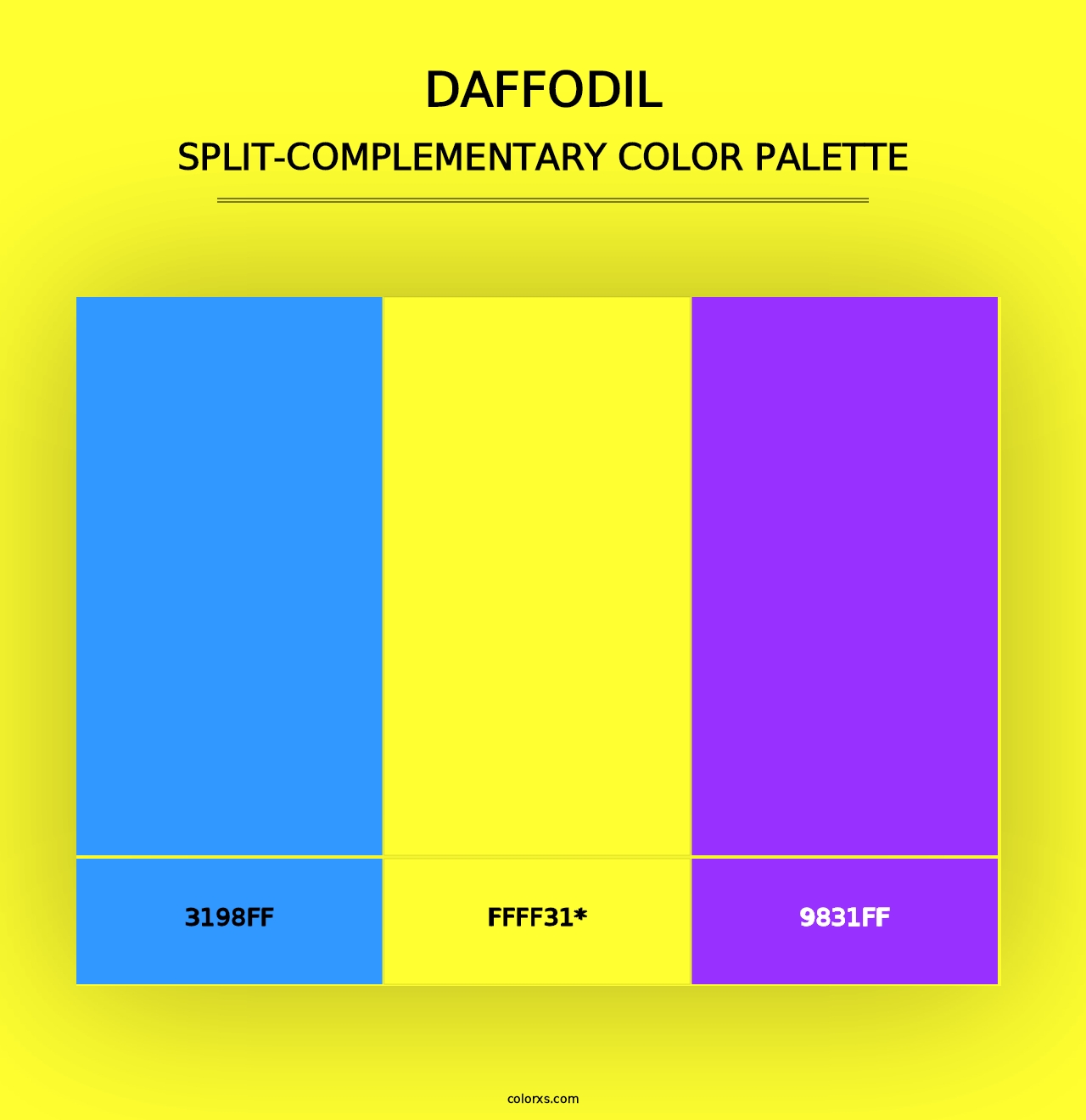 Daffodil - Split-Complementary Color Palette