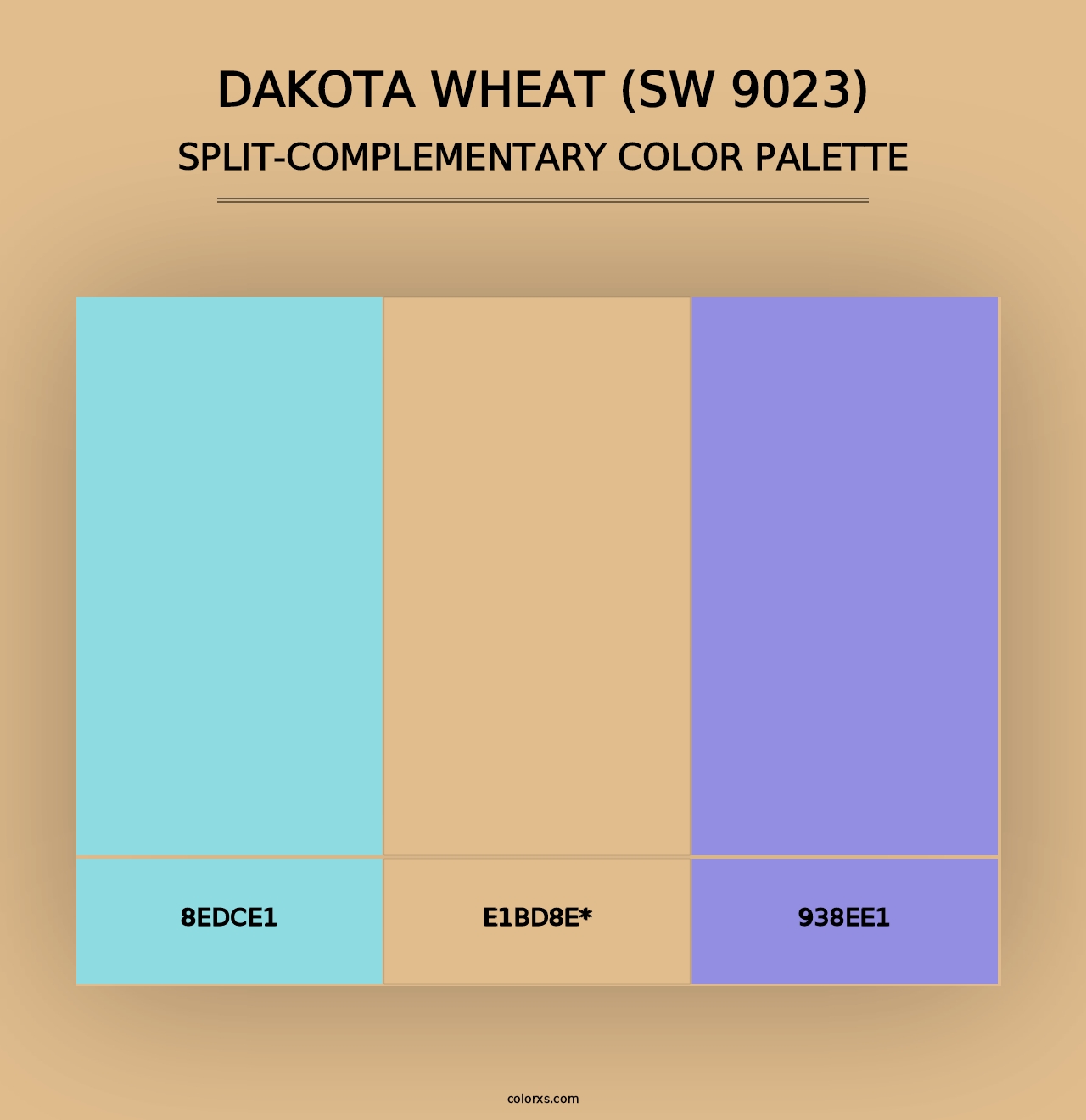 Dakota Wheat (SW 9023) - Split-Complementary Color Palette