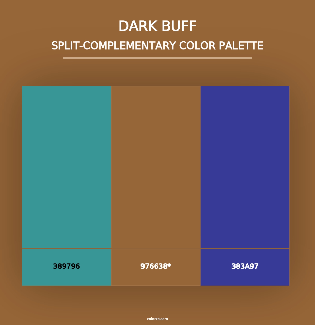 Dark Buff - Split-Complementary Color Palette