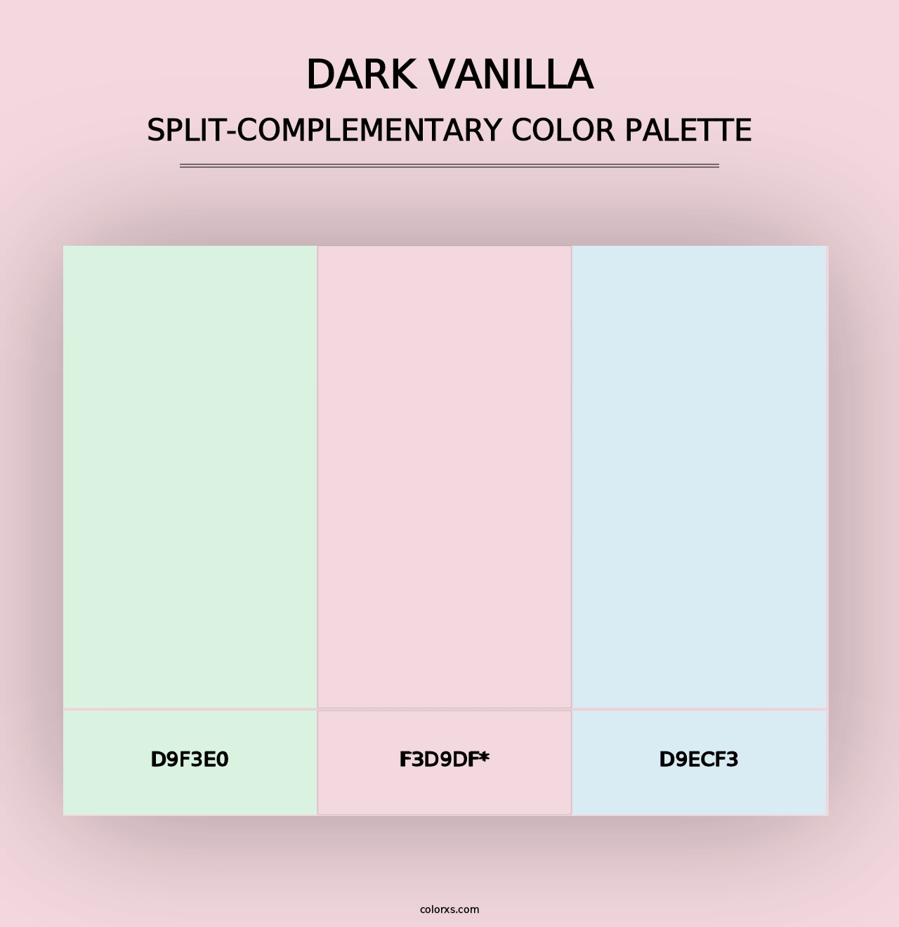 Dark Vanilla - Split-Complementary Color Palette