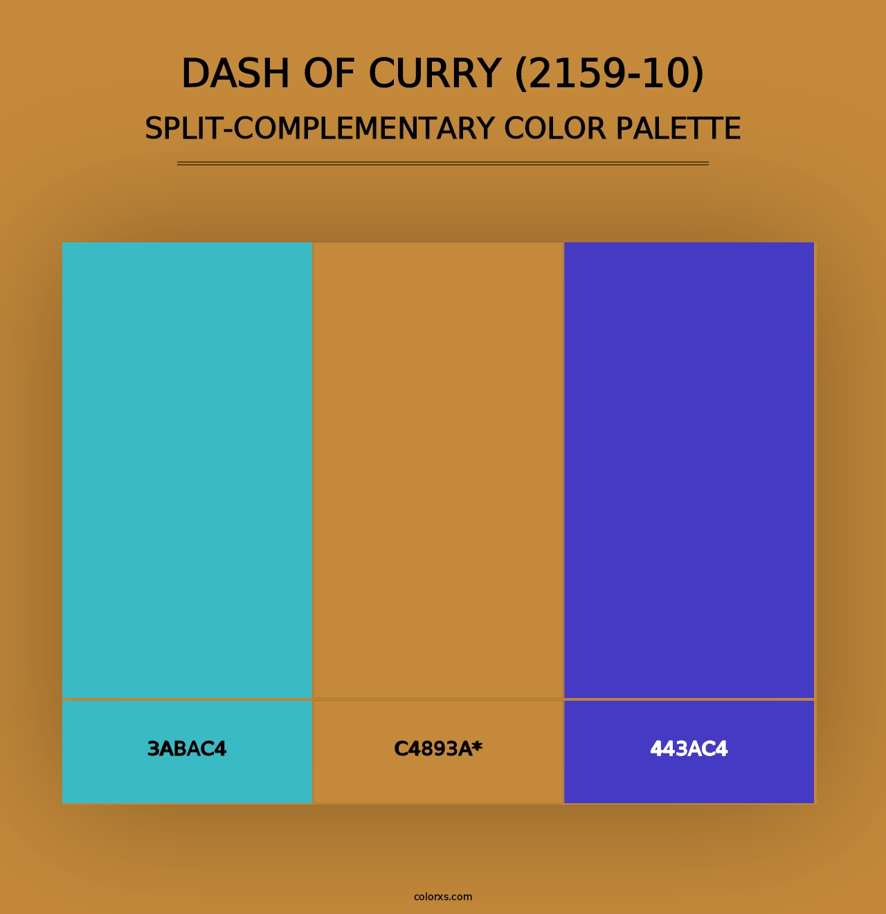 Dash of Curry (2159-10) - Split-Complementary Color Palette