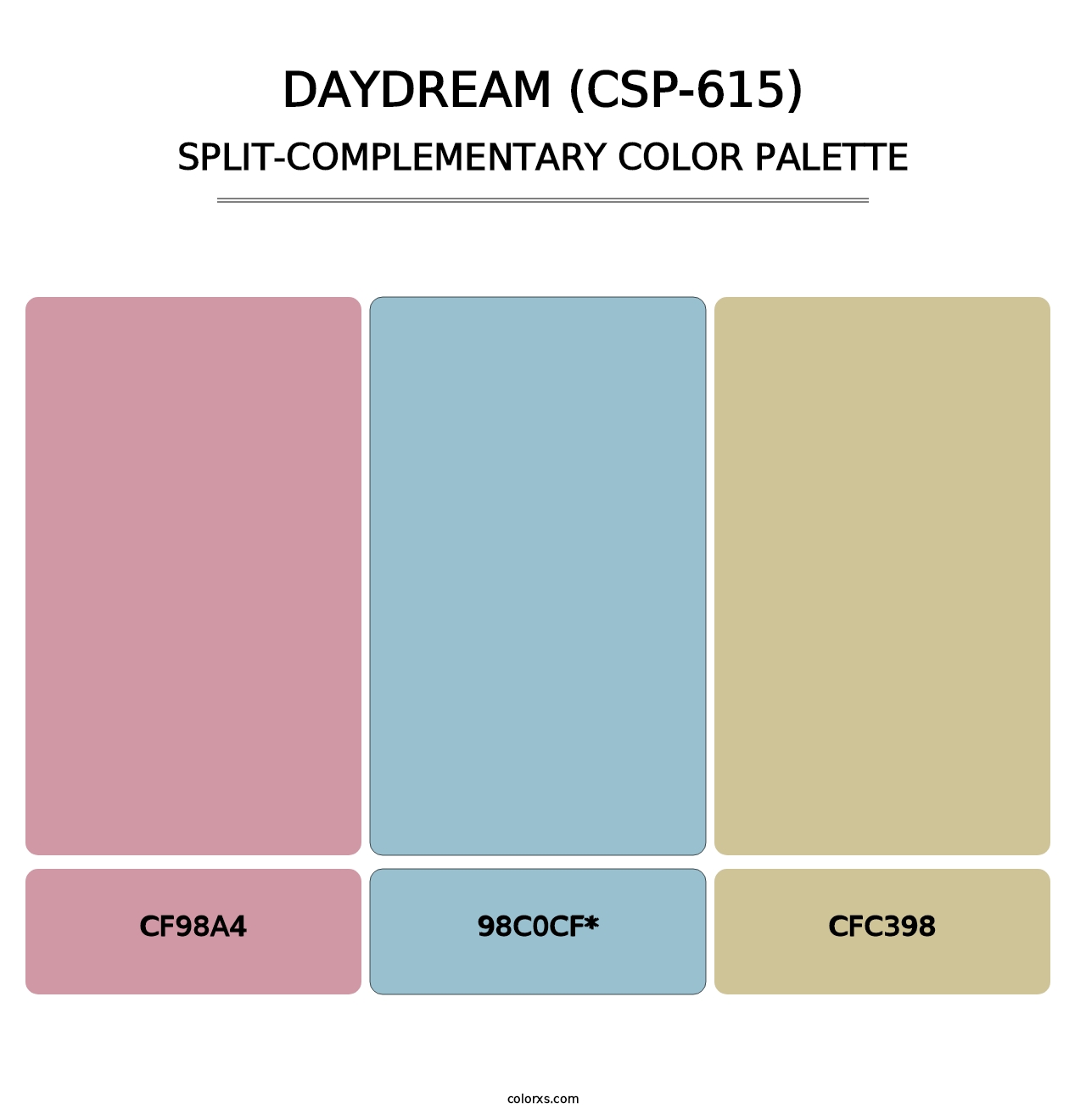 Daydream (CSP-615) - Split-Complementary Color Palette