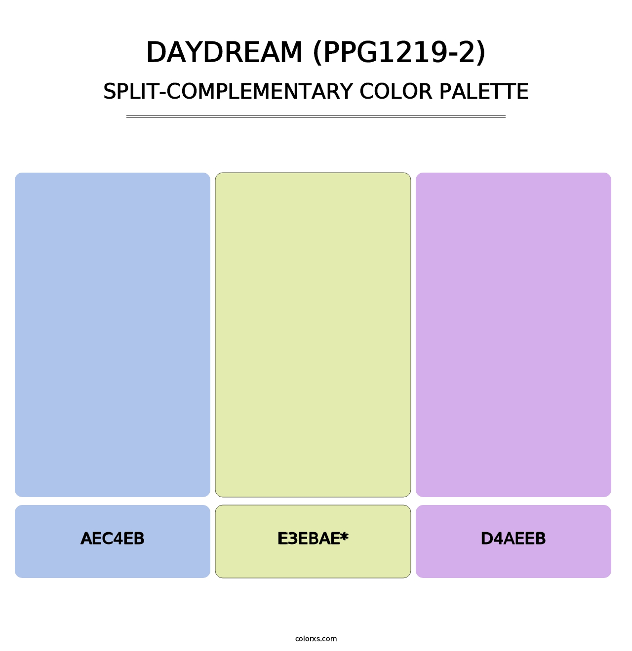 Daydream (PPG1219-2) - Split-Complementary Color Palette