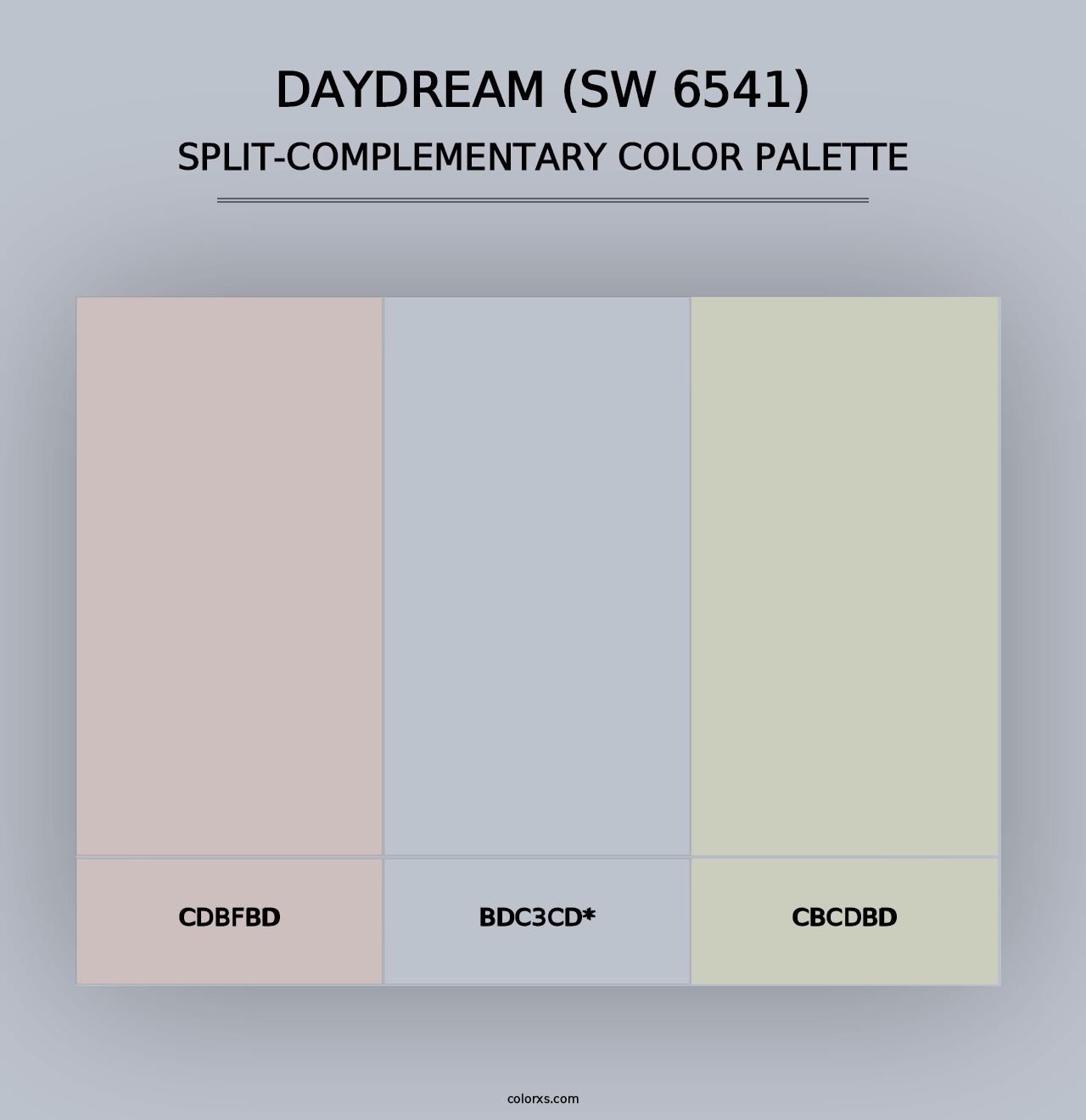 Daydream (SW 6541) - Split-Complementary Color Palette