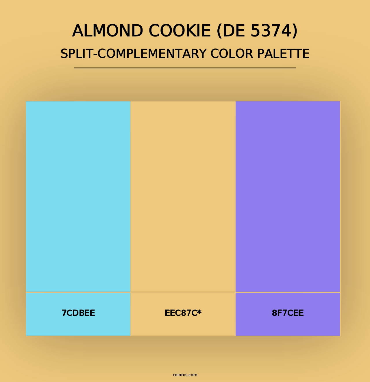 Almond Cookie (DE 5374) - Split-Complementary Color Palette