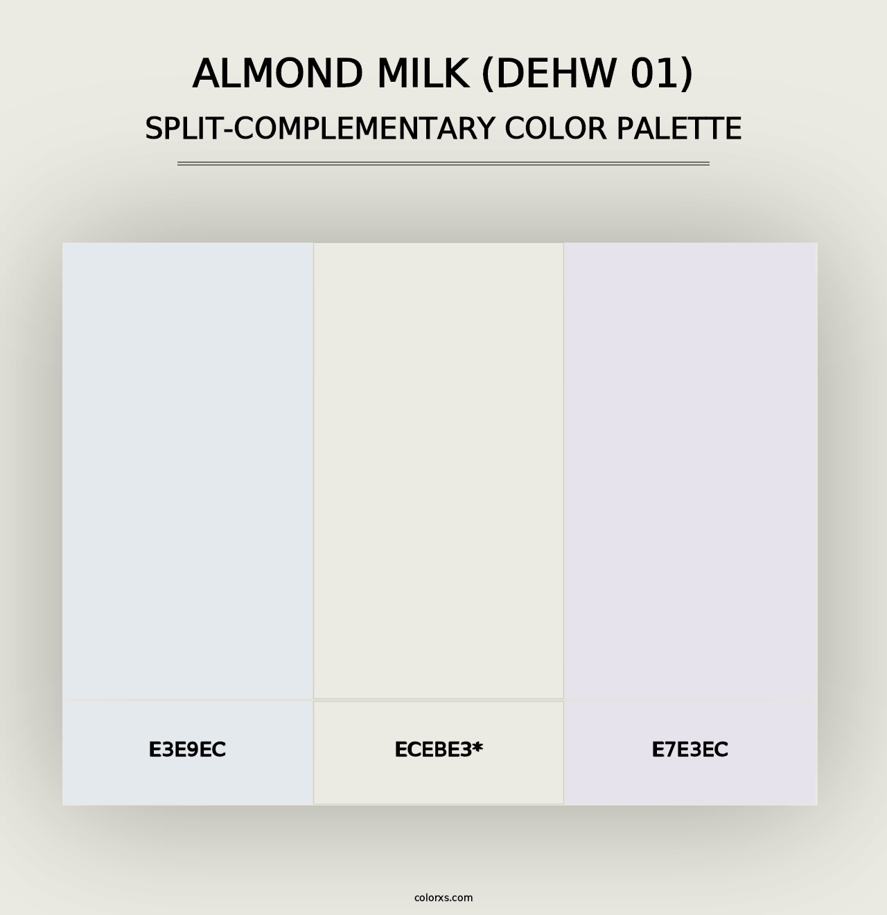 Almond Milk (DEHW 01) - Split-Complementary Color Palette