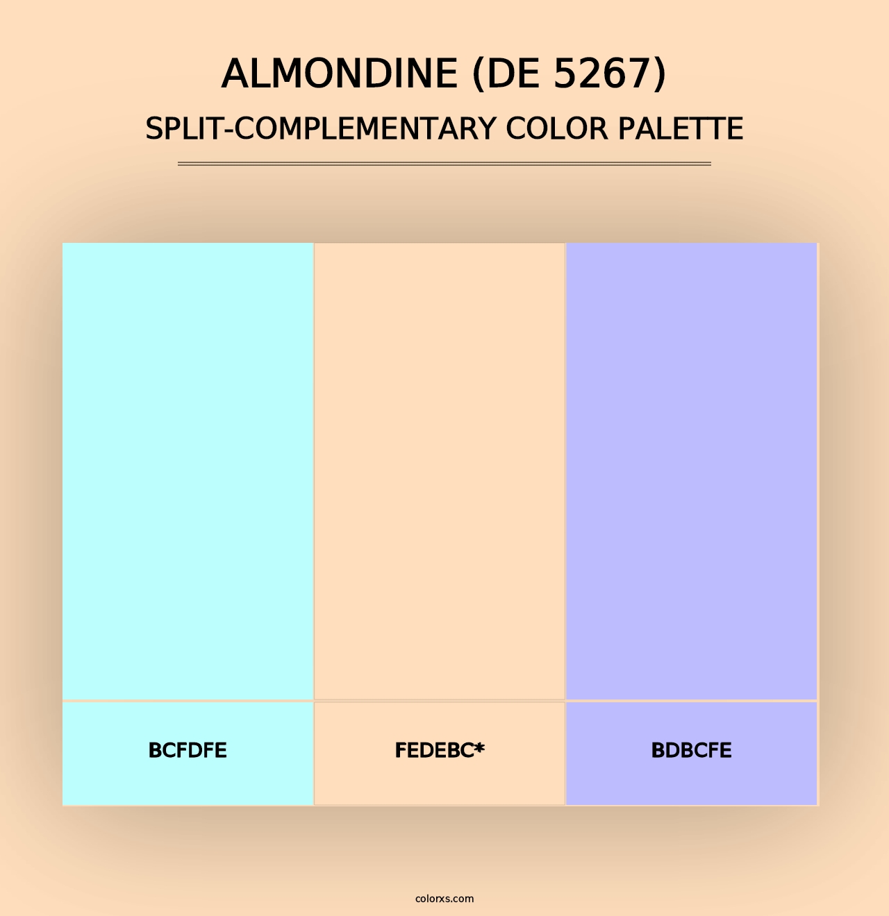 Almondine (DE 5267) - Split-Complementary Color Palette