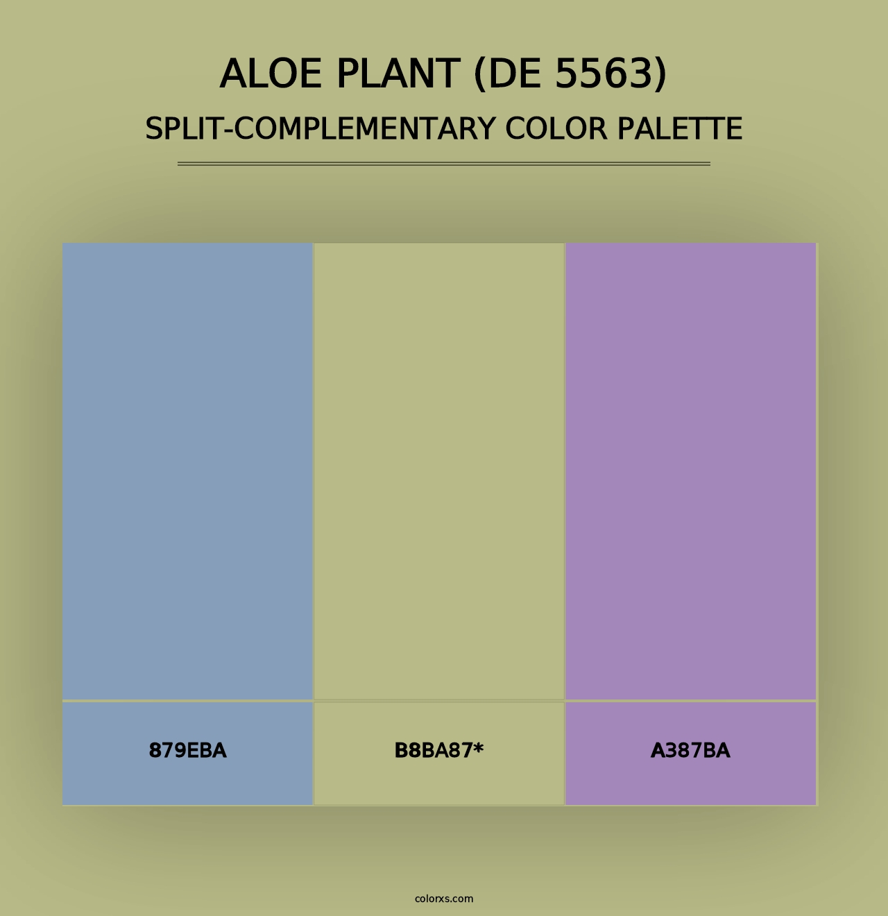 Aloe Plant (DE 5563) - Split-Complementary Color Palette