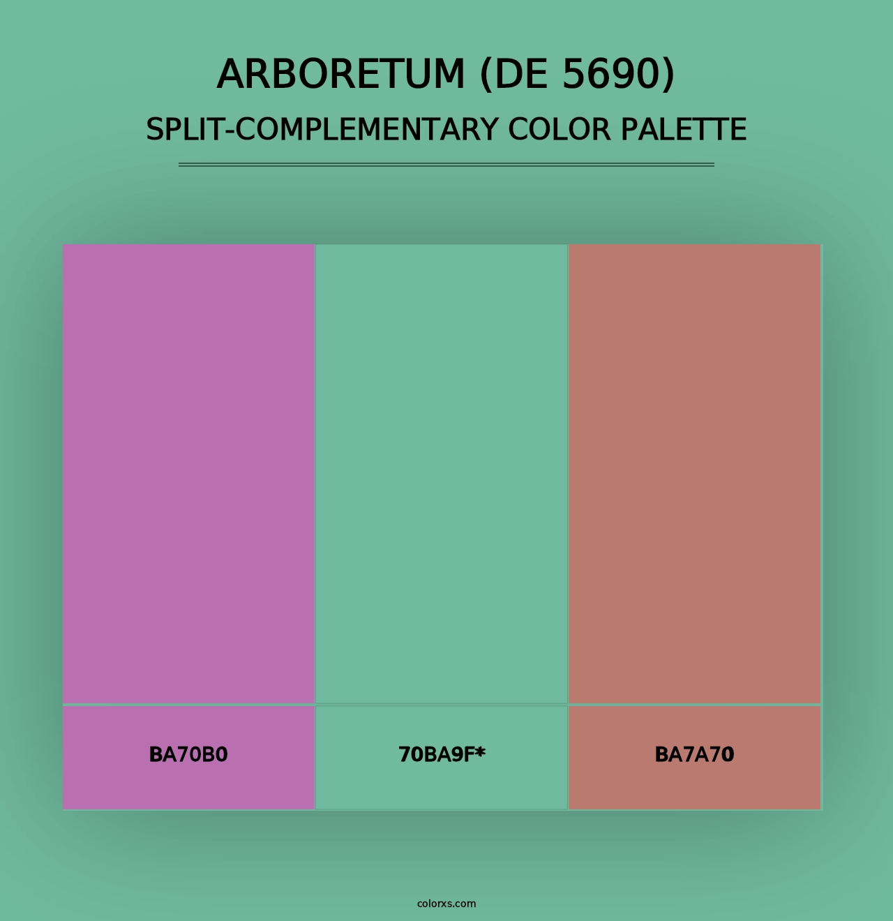 Arboretum (DE 5690) - Split-Complementary Color Palette