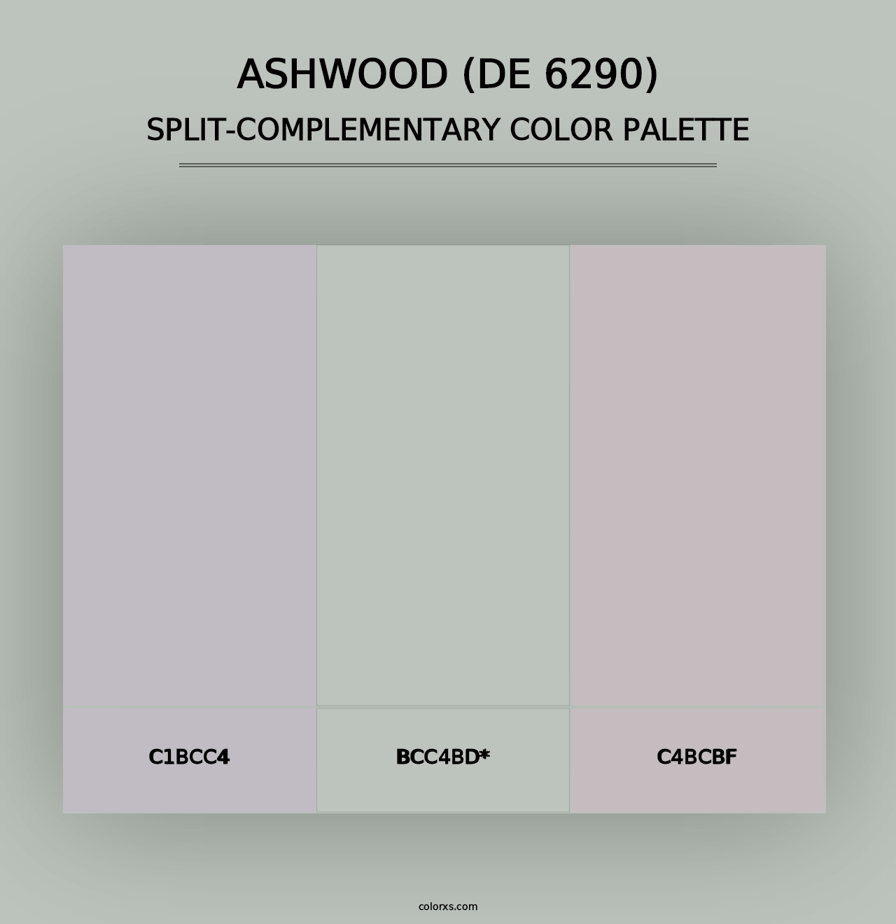 Ashwood (DE 6290) - Split-Complementary Color Palette