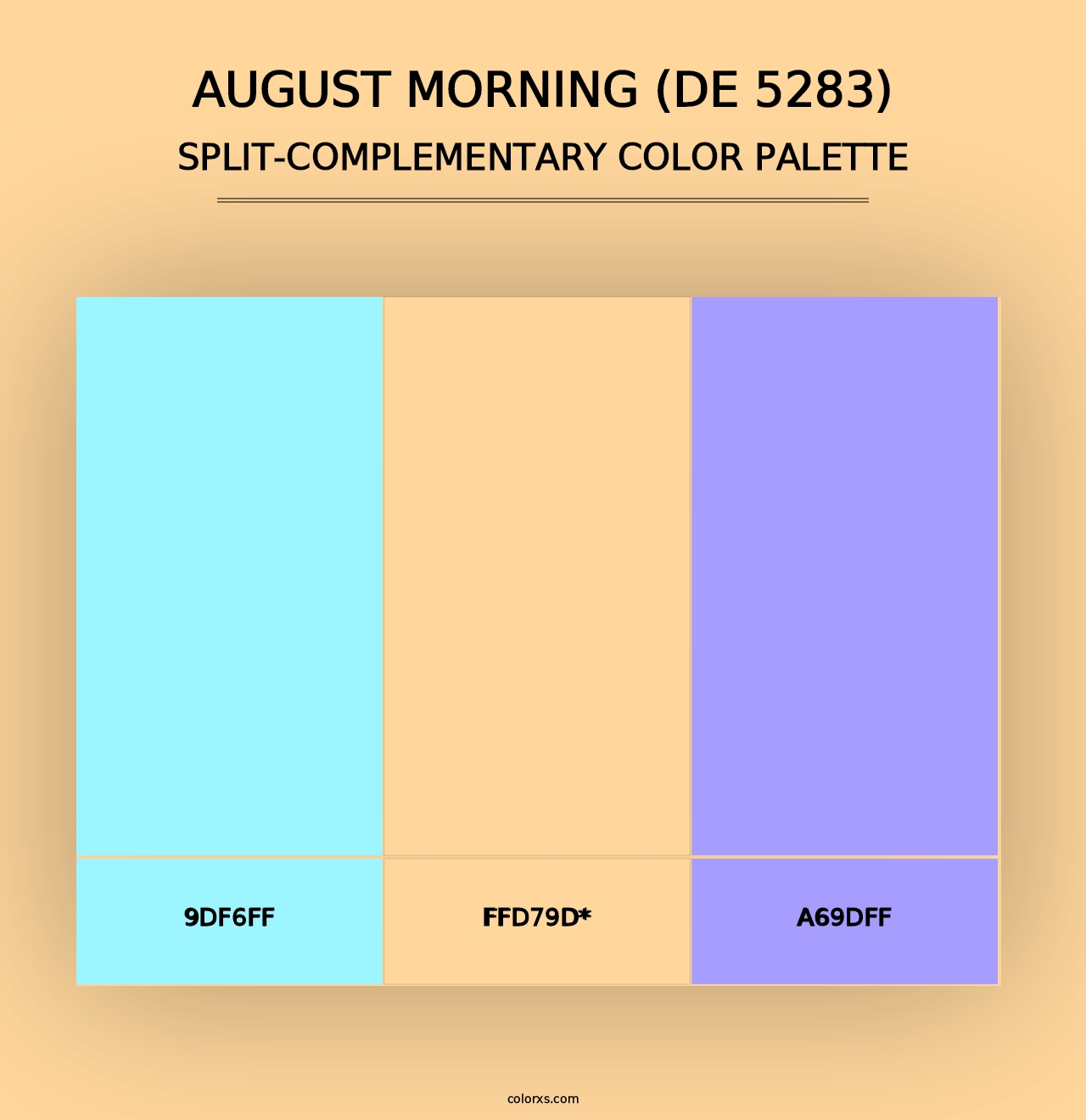 August Morning (DE 5283) - Split-Complementary Color Palette