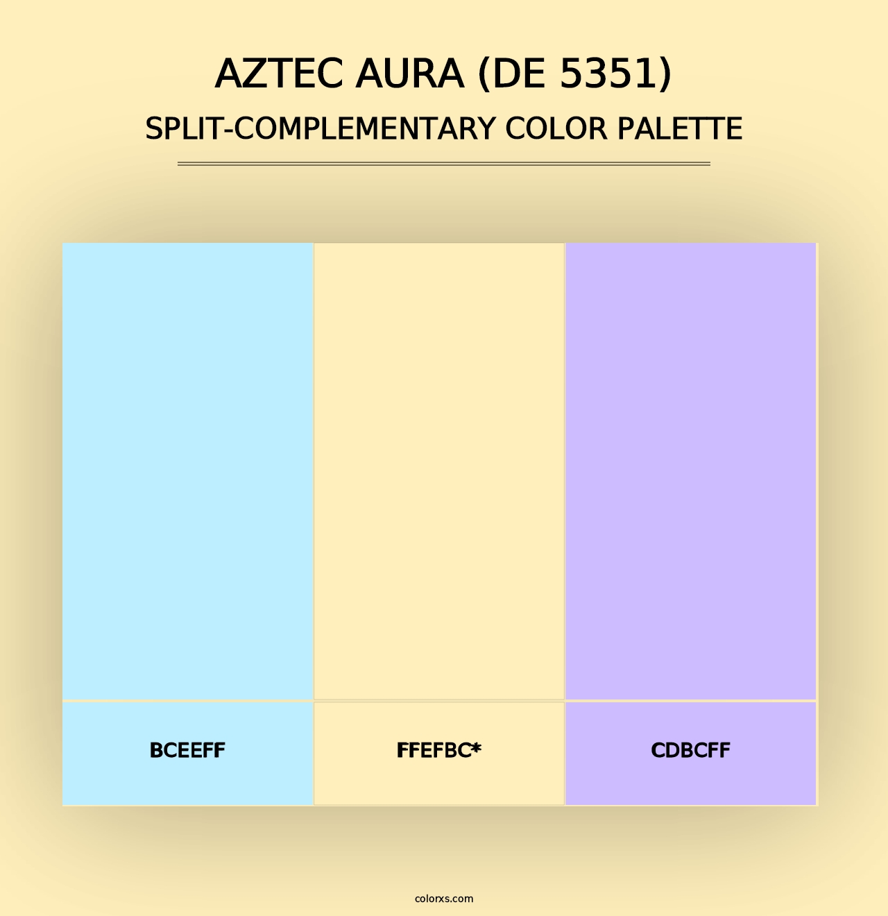 Aztec Aura (DE 5351) - Split-Complementary Color Palette