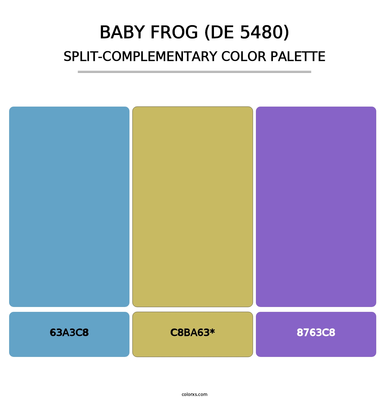 Baby Frog (DE 5480) - Split-Complementary Color Palette