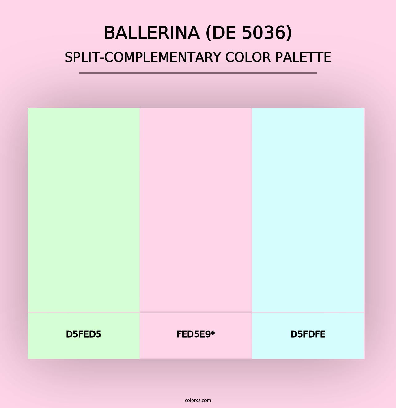 Ballerina (DE 5036) - Split-Complementary Color Palette