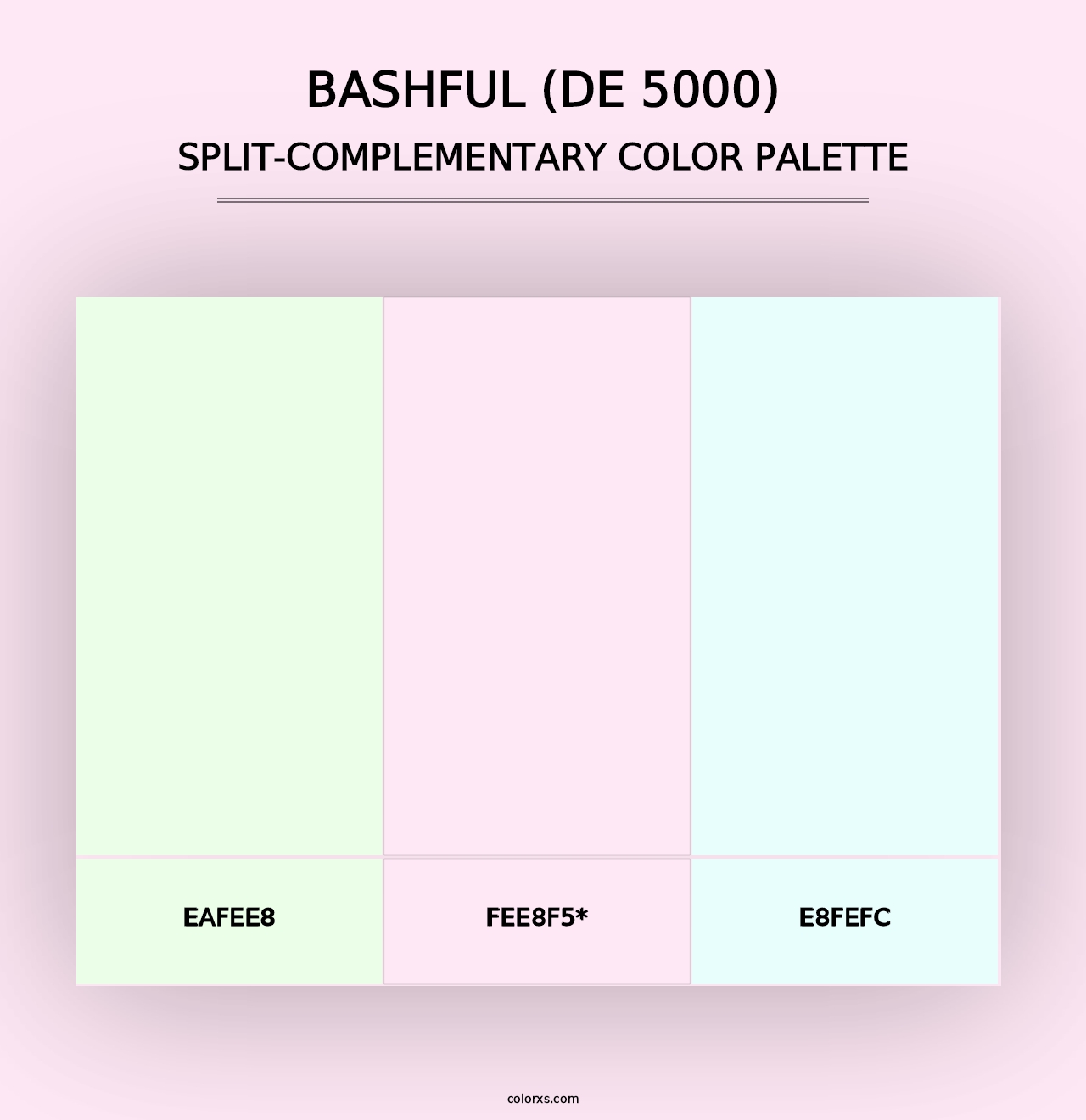 Bashful (DE 5000) - Split-Complementary Color Palette