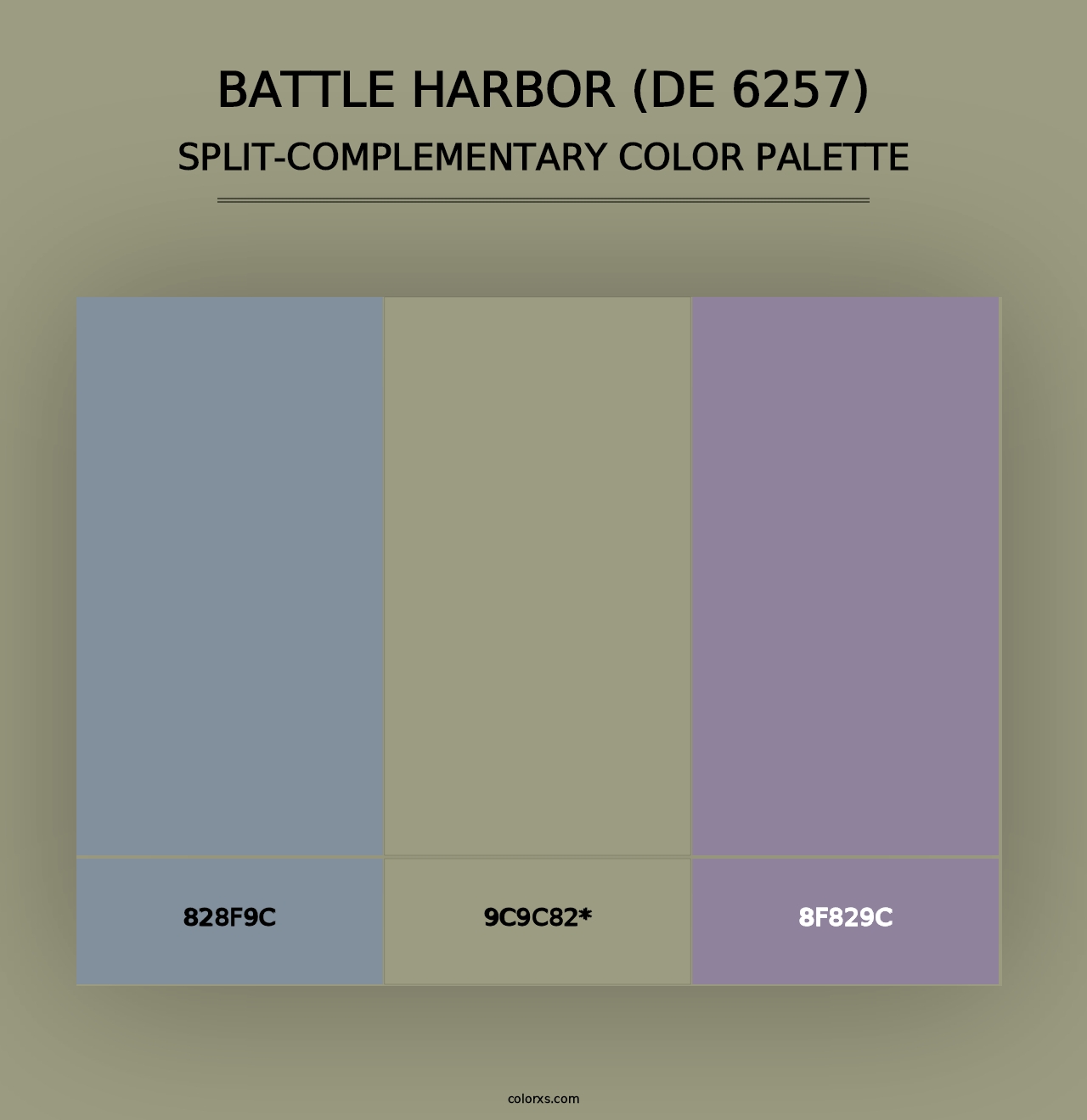 Battle Harbor (DE 6257) - Split-Complementary Color Palette