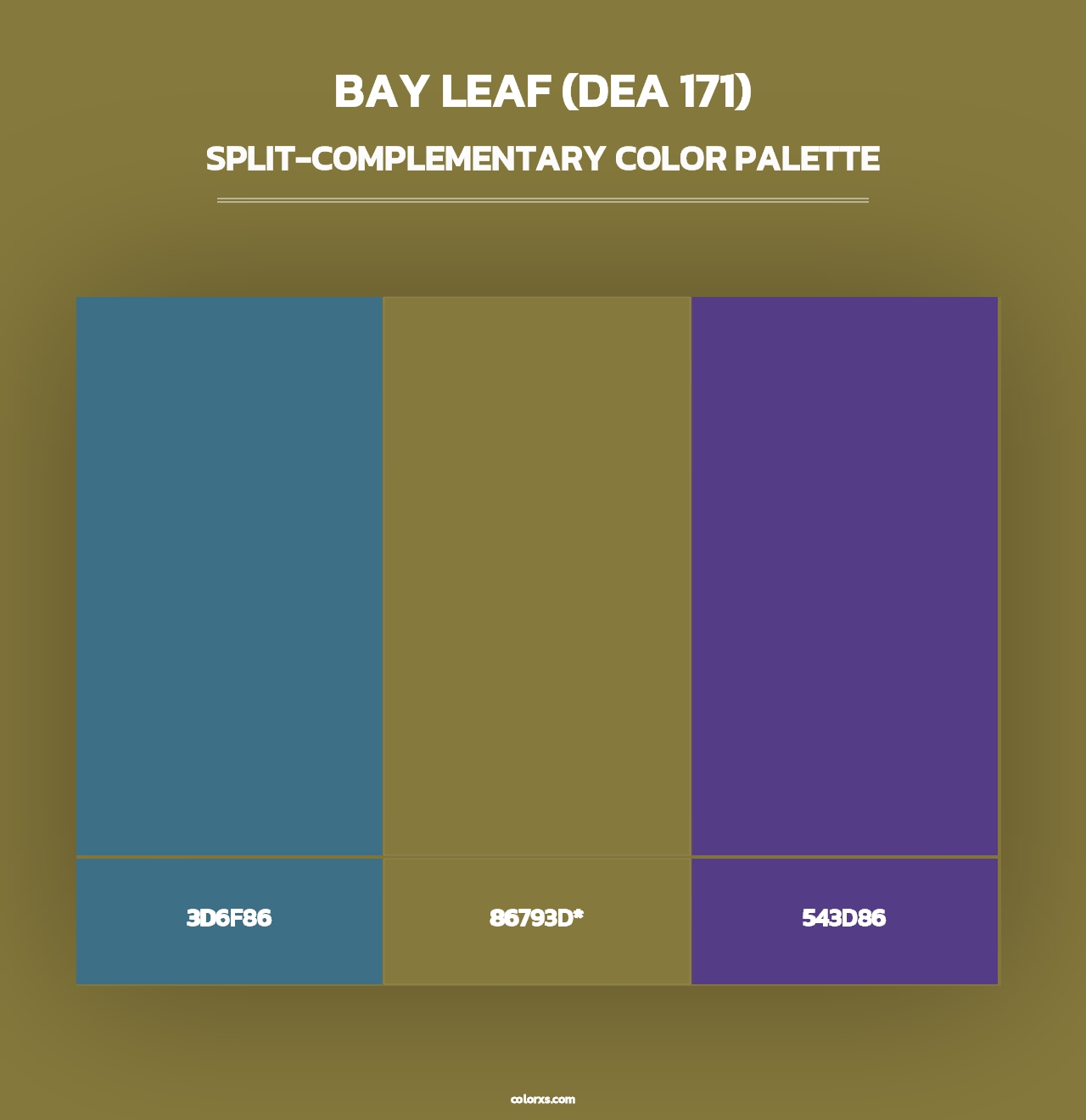 Bay Leaf (DEA 171) - Split-Complementary Color Palette