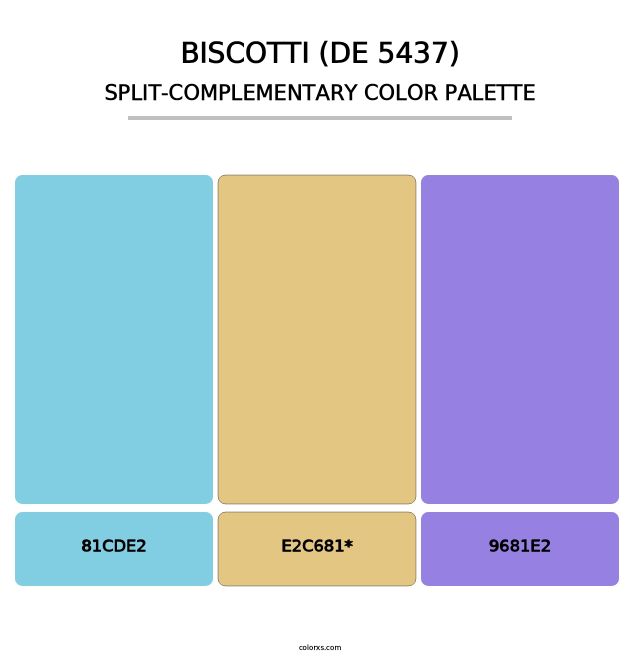 Biscotti (DE 5437) - Split-Complementary Color Palette