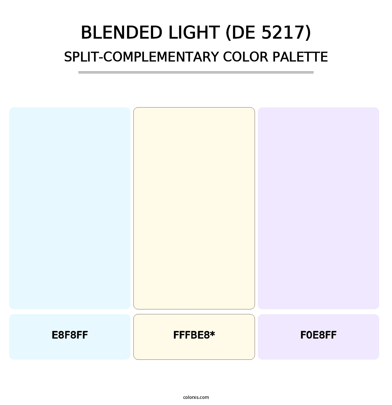 Blended Light (DE 5217) - Split-Complementary Color Palette